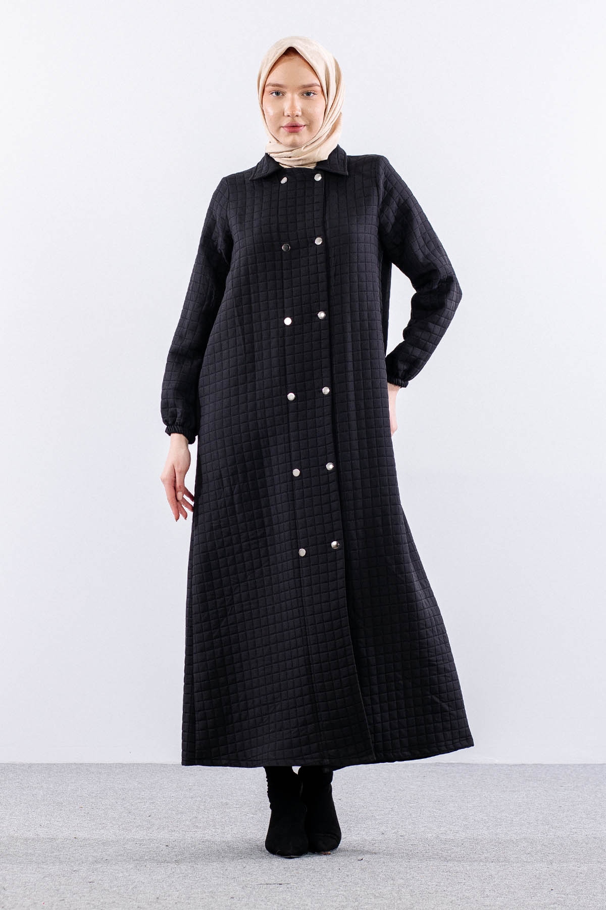 2522 Kapitone Kap 40-50 - Siyah - 2