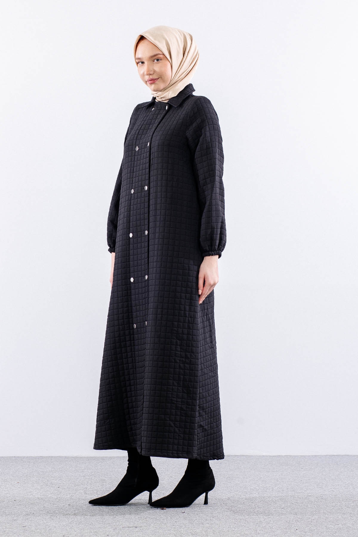 2522 Kapitone Kap 40-50 - Siyah - 3