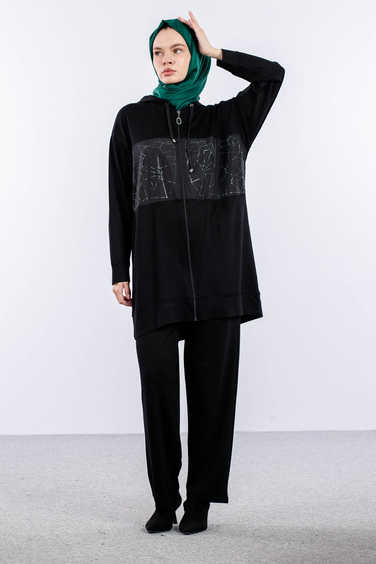 25248 Takim 44-46 Tas Parasut Garni - Siyah - 2