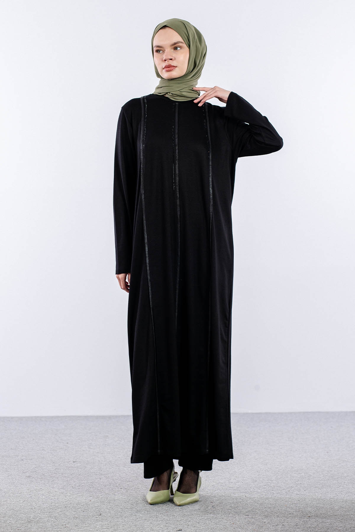 25252 Elbise 44-46-48 - Siyah_k.deri - 3