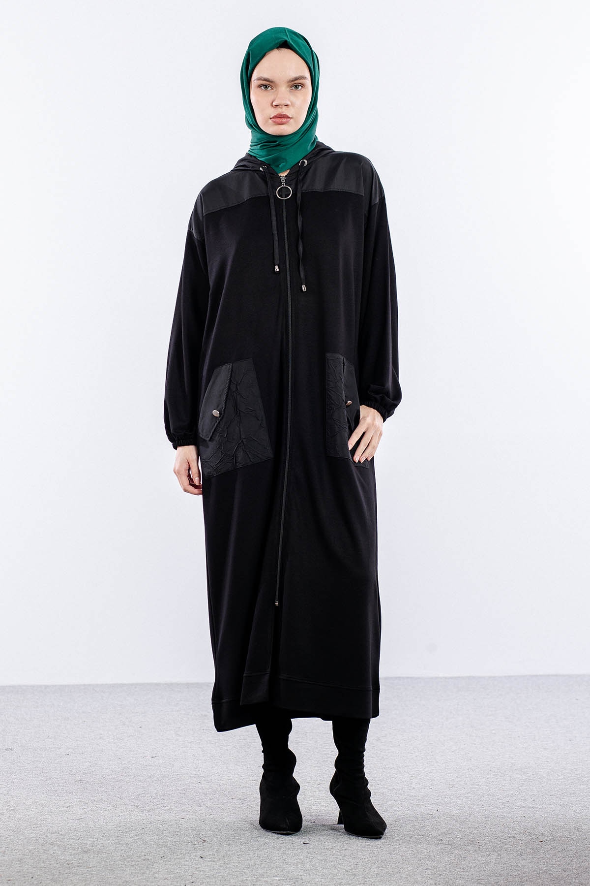 25254 Kaban 44-46-48 Parasut Garni - Siyah - 1