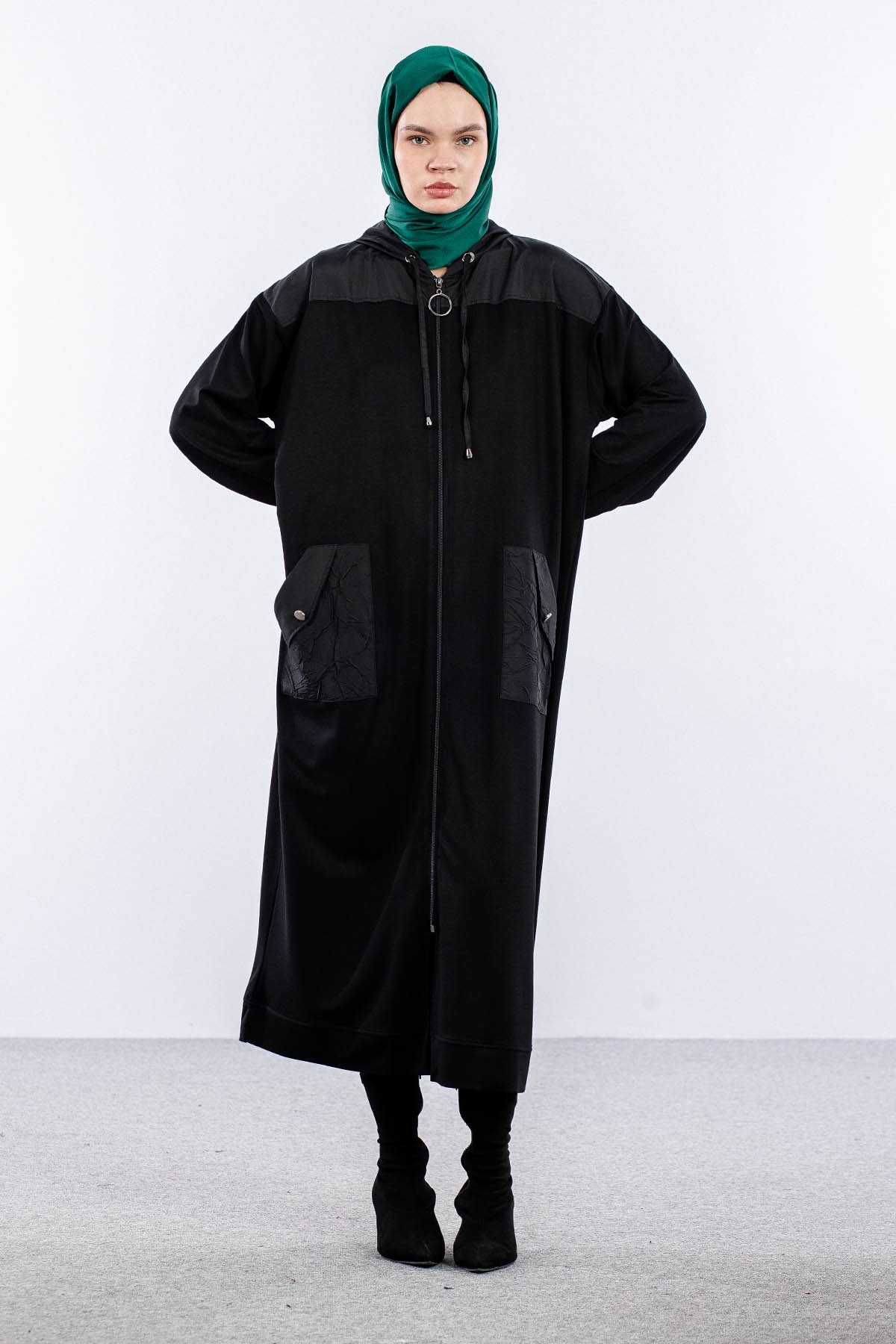 25254 Kaban 44-46-48 Parasut Garni - Siyah - 3