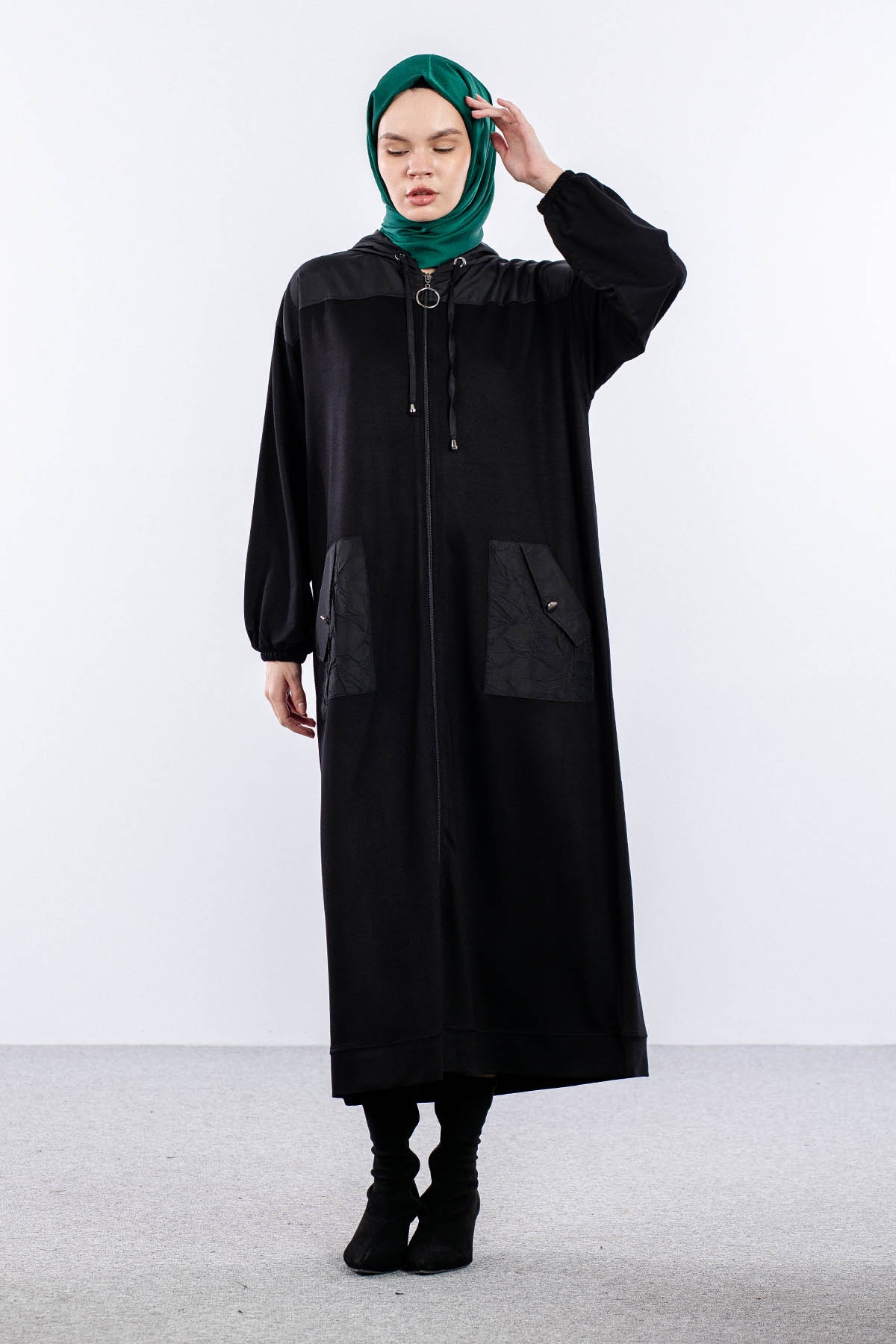 25254 Kaban 44-46-48 Parasut Garni - Siyah - 4