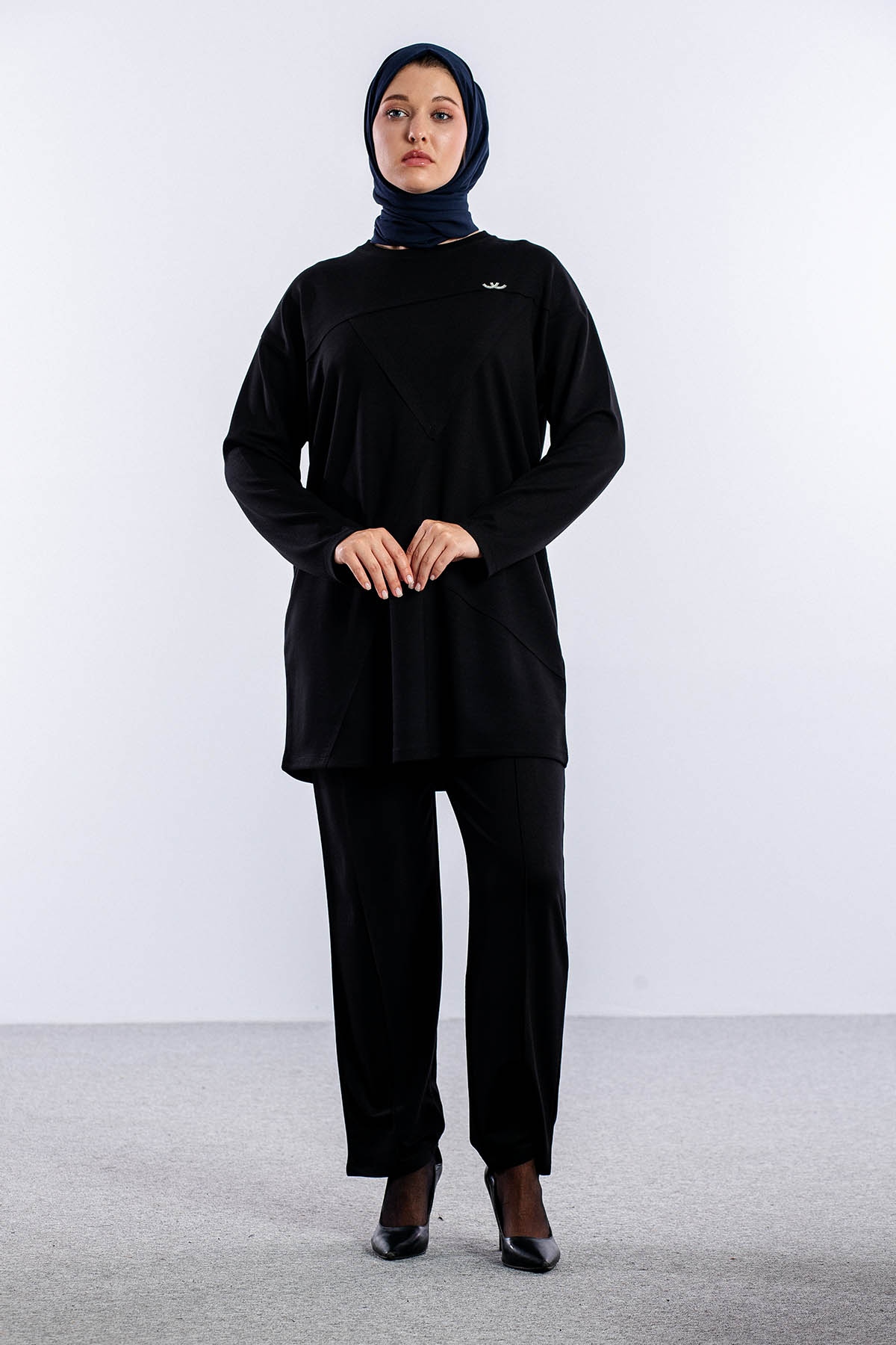 25255 Takim 44-46 Broslu - Siyah - 1