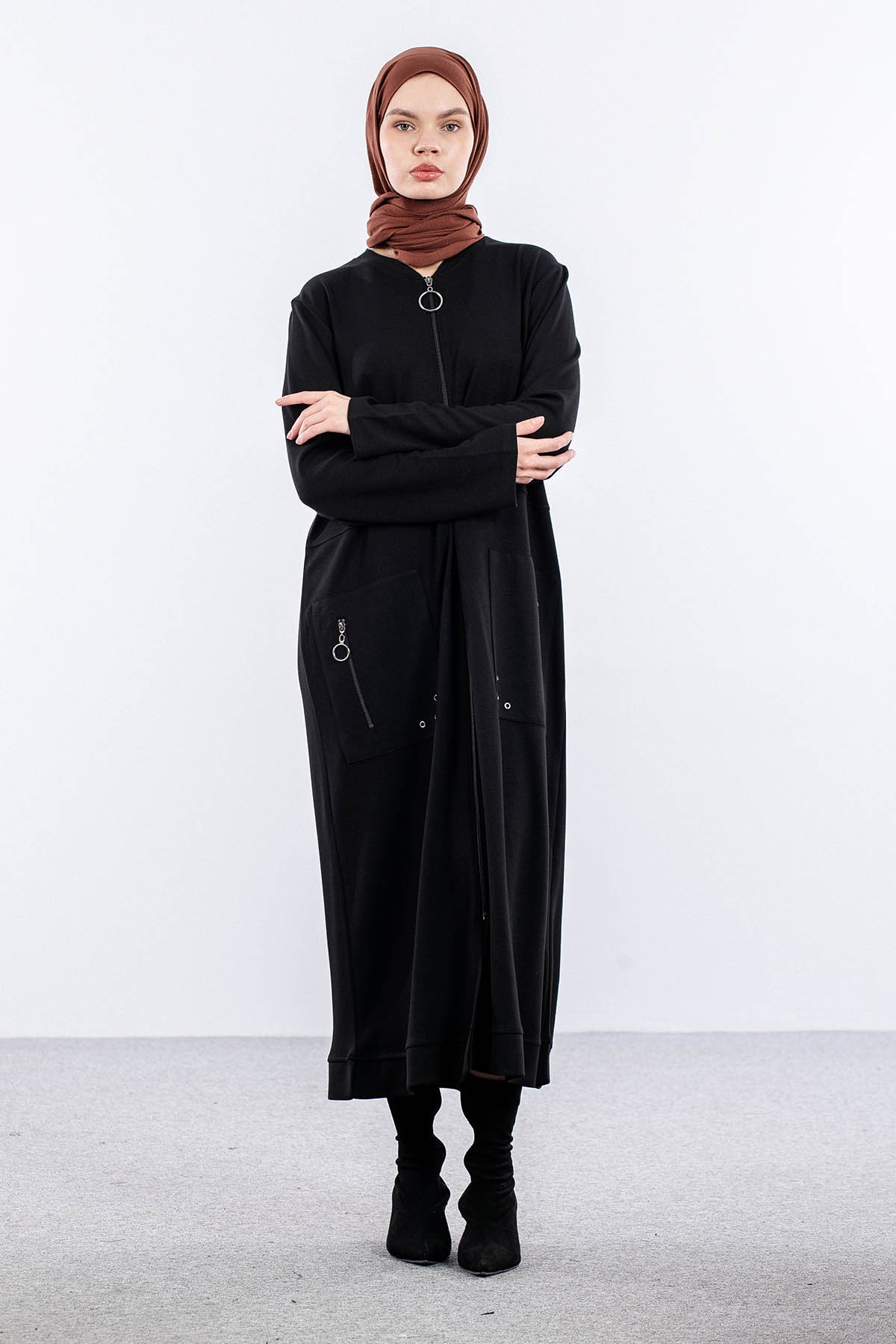 25259 Kap 44-46-48 Spor Cepli - Siyah - 2