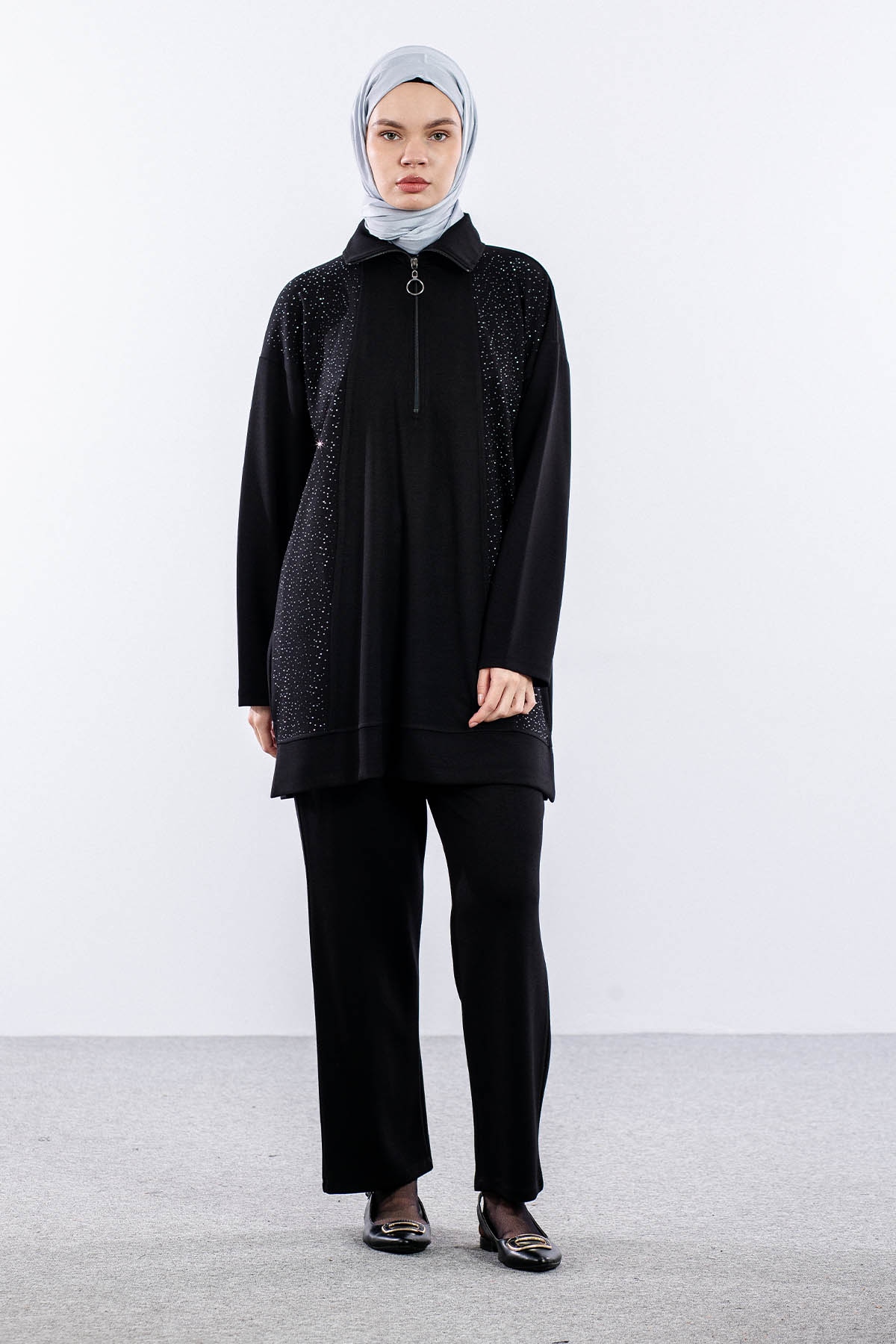 25260 Takim 44-46 Fermt Tasli - Siyah - 2