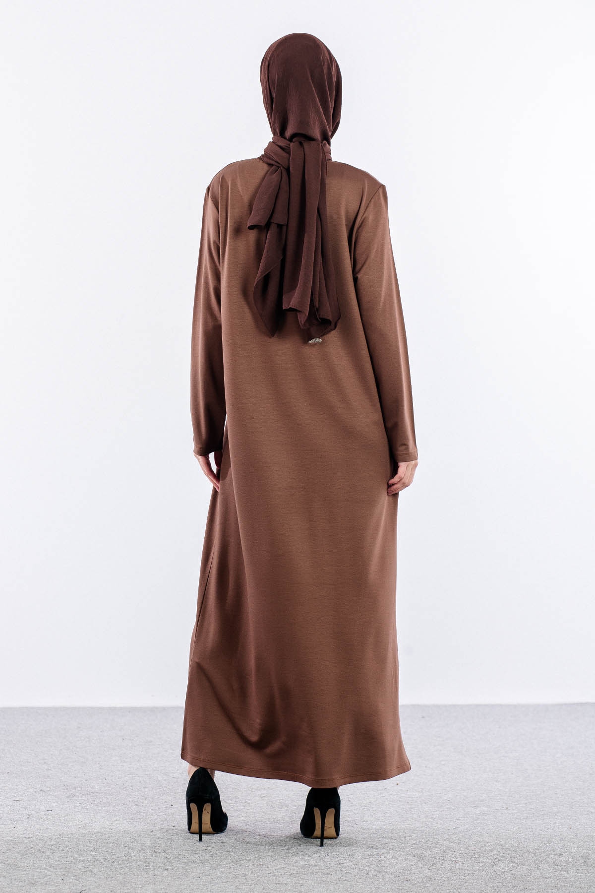 25289 Elbi̇se 44-46-48 Enine Biye - Kahve - 5