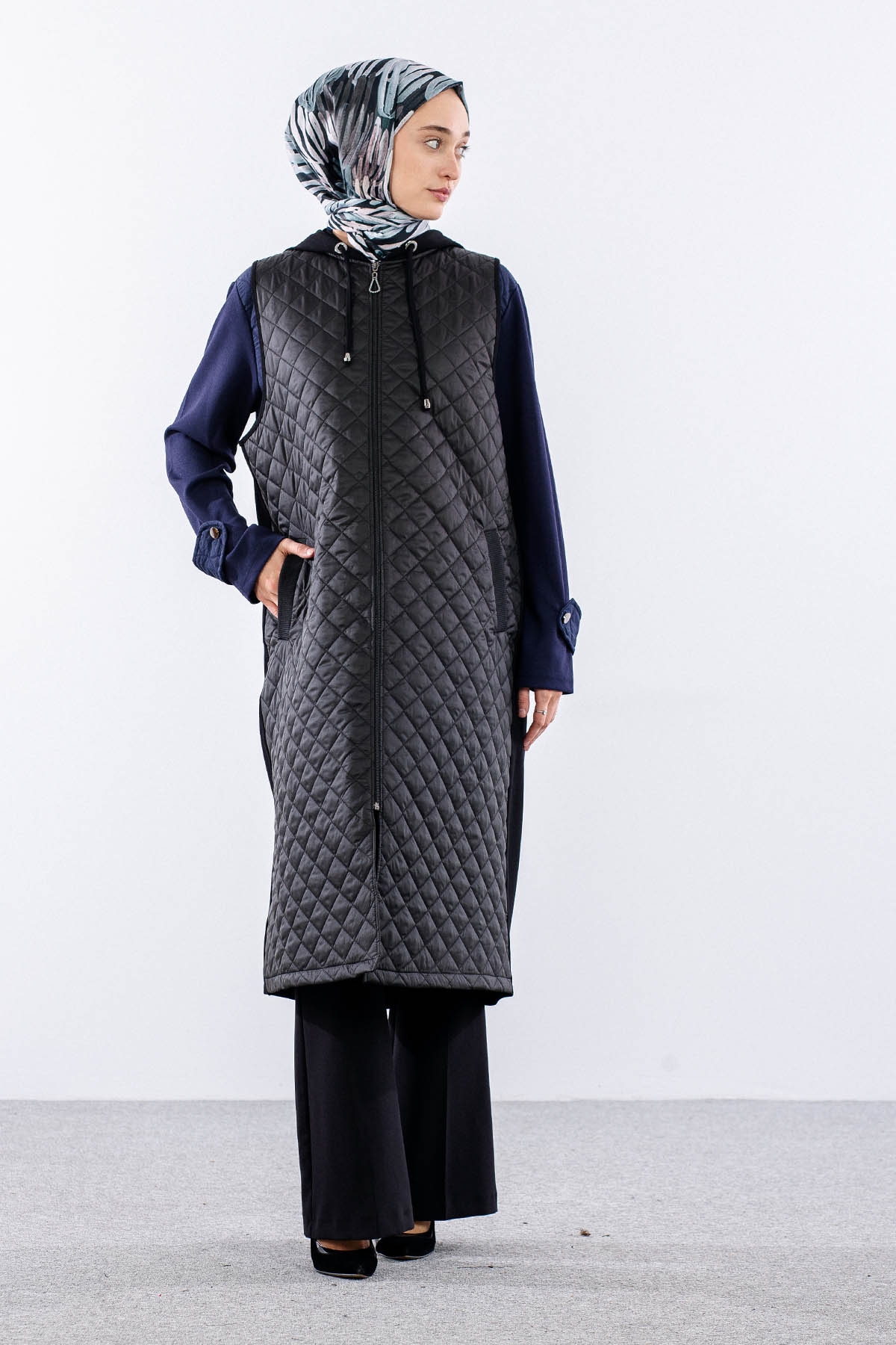 25307 Kapione Yelek 44-46-48 - Siyah - 2