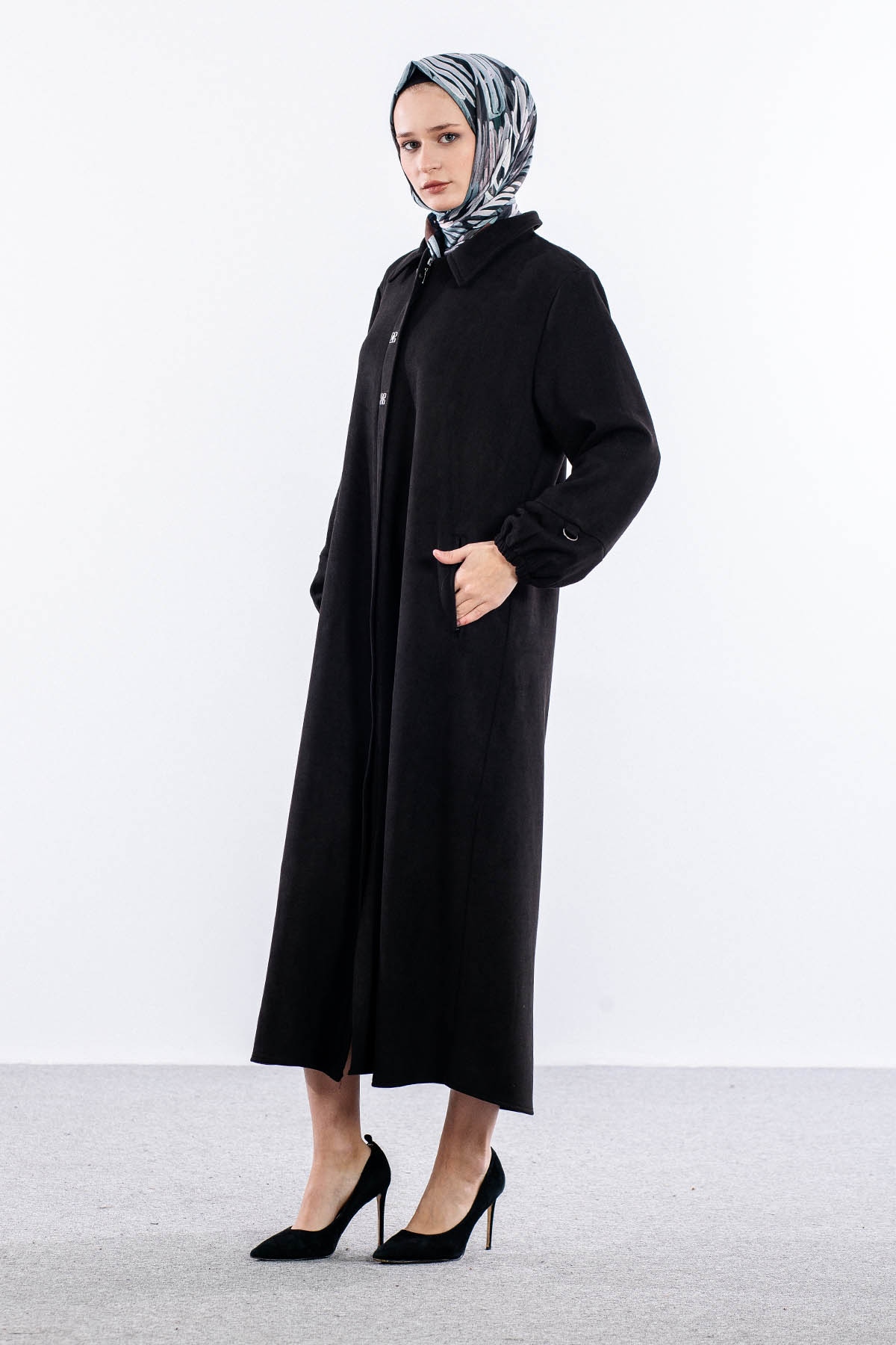 2536 Suet A.boy Kaban 40-50 - Siyah - 1