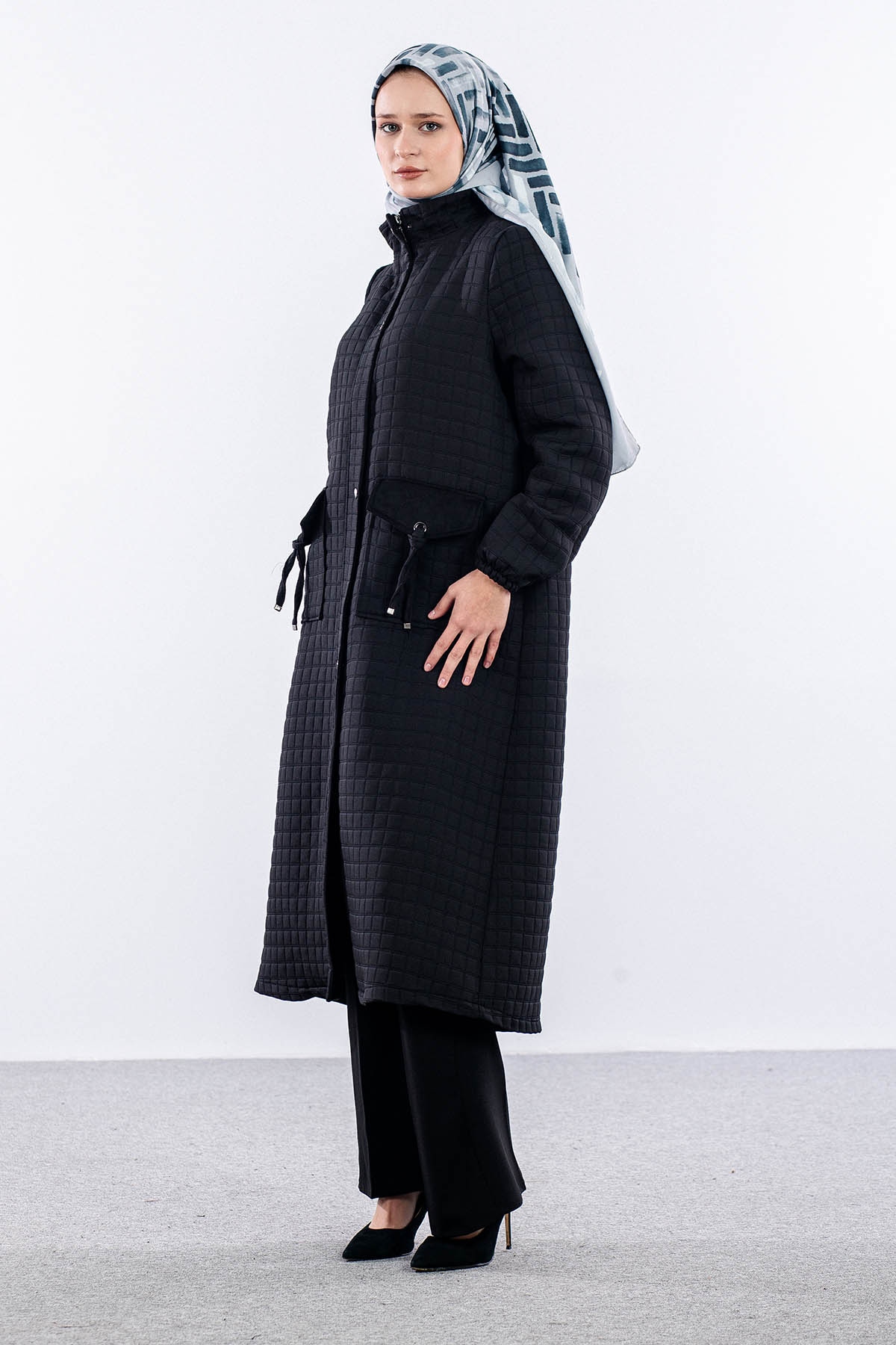 2540 Kapitone Kaban 42-52 - Siyah - 2