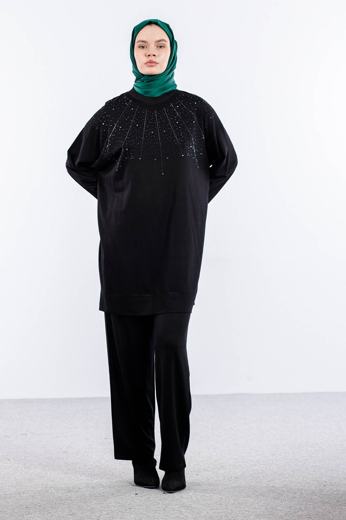 25411 Takim 48-50 Serpme Tas - Siyah - 1