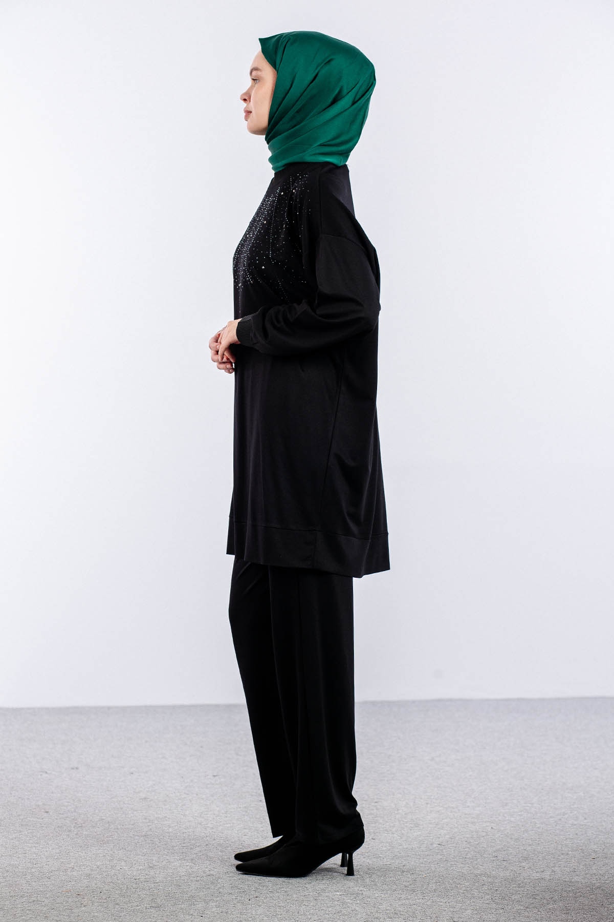 25411 Takim 48-50 Serpme Tas - Siyah - 4