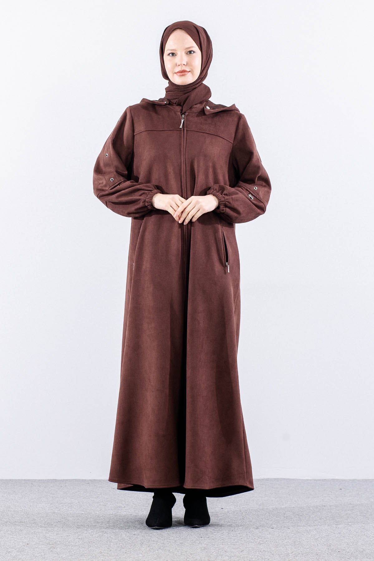 2543 Suet Pardesü 42-52 (690 Model) - Kahve - 2