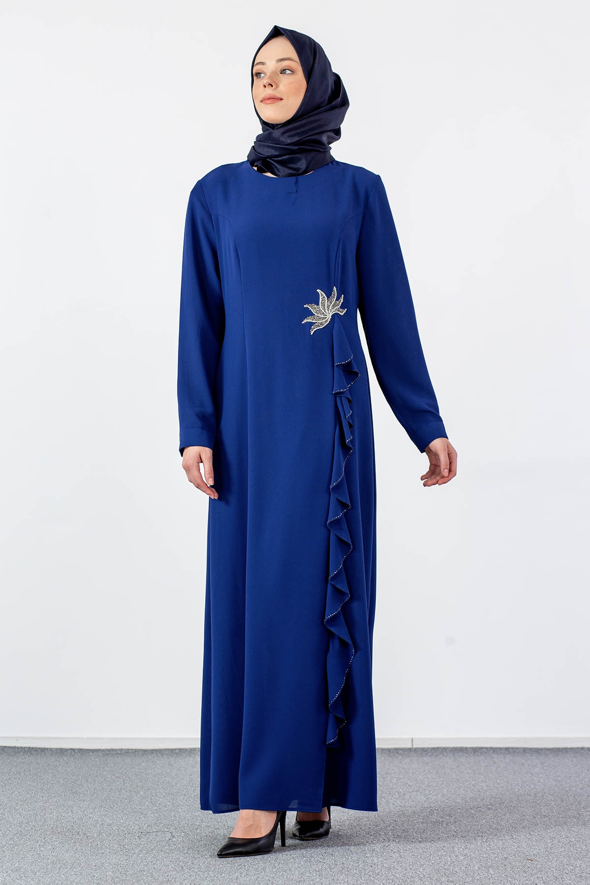 2547 şik Elbise 44-52 - Sax - 3