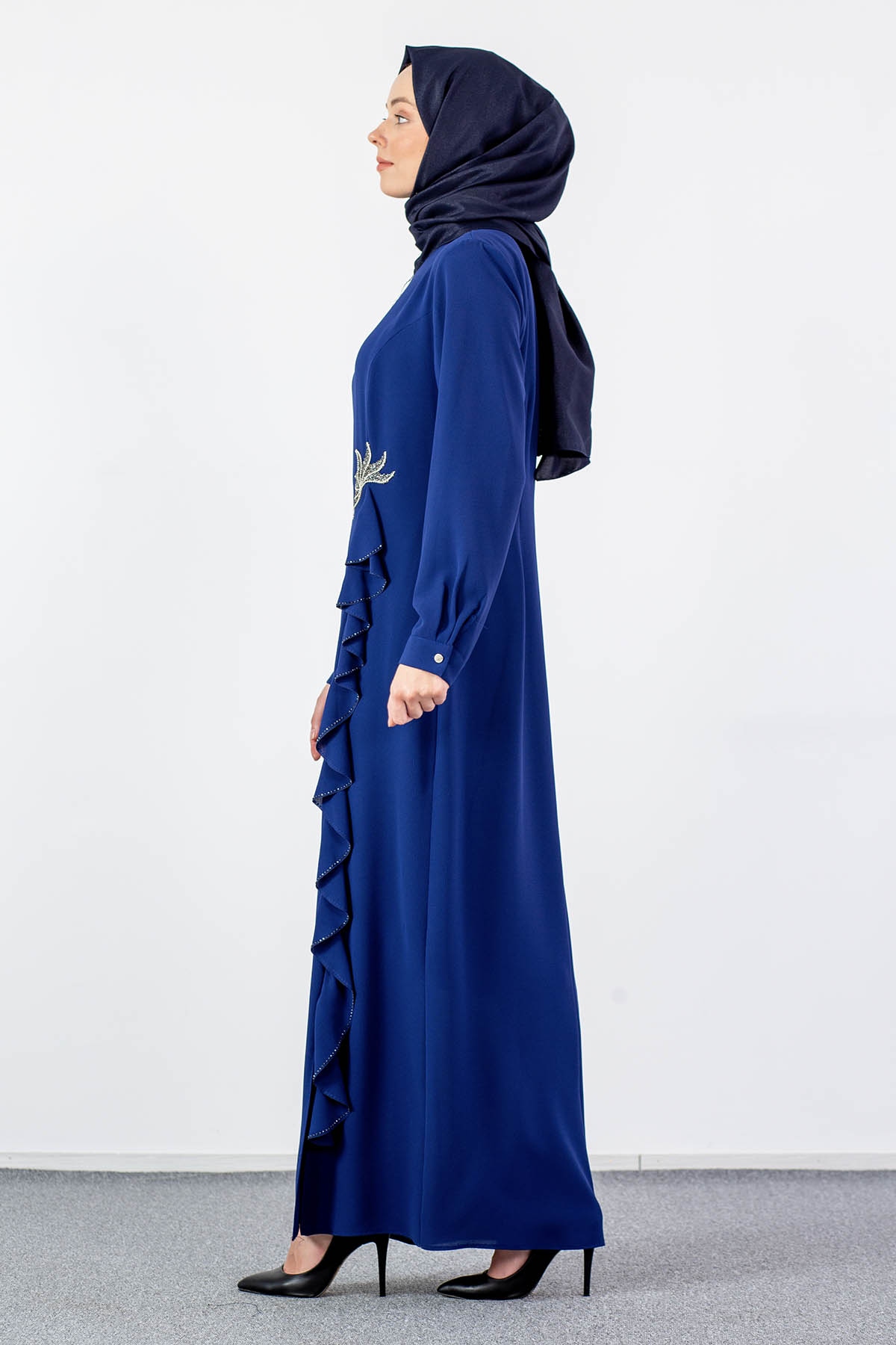 2547 şik Elbise 44-52 - Sax - 4