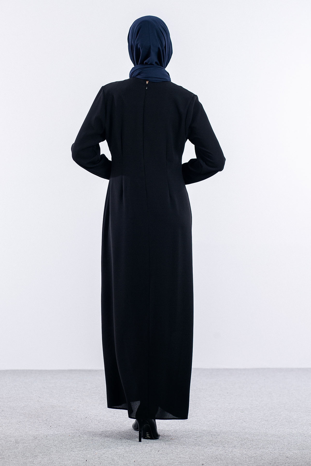 2547 şik Elbise 44-52 - Siyah - 6