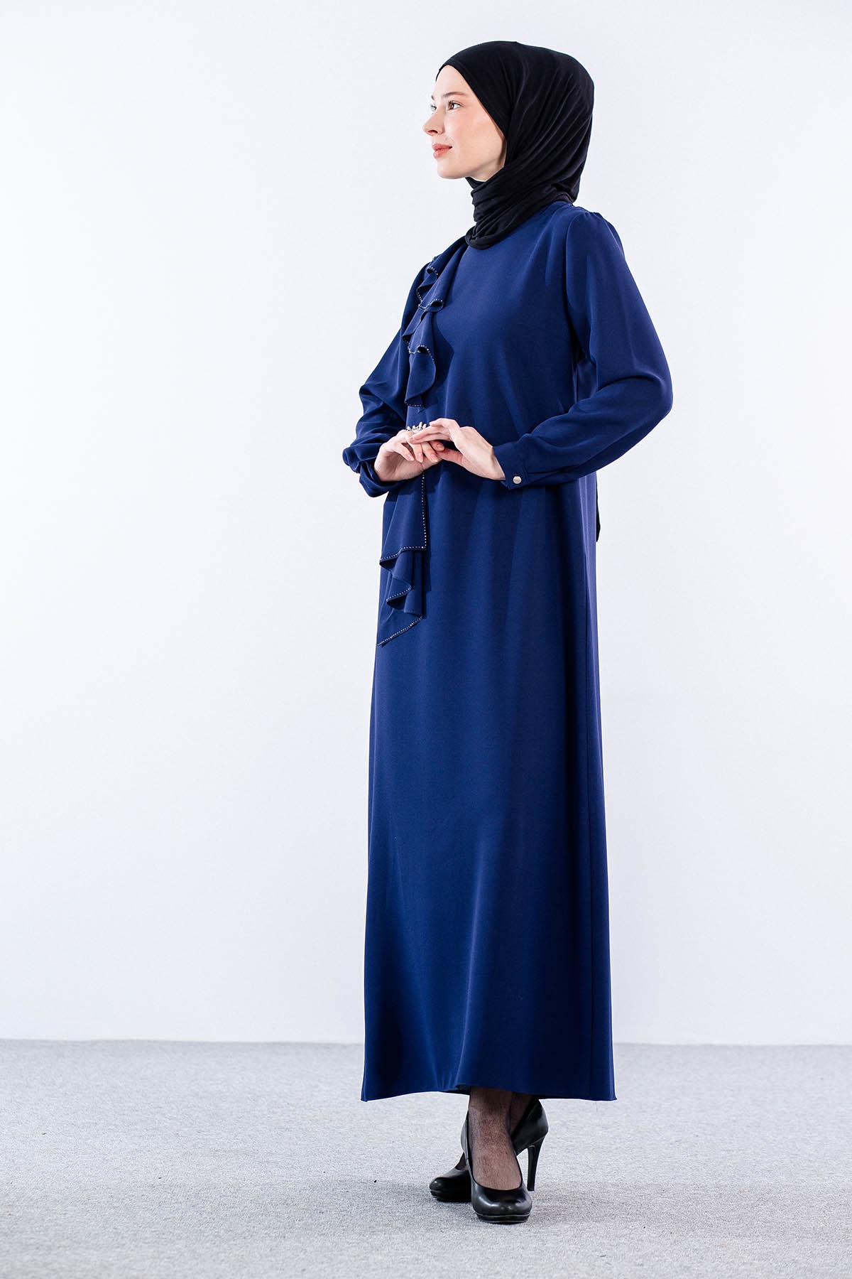 2559 Elbise 42-50 - Sax - 3