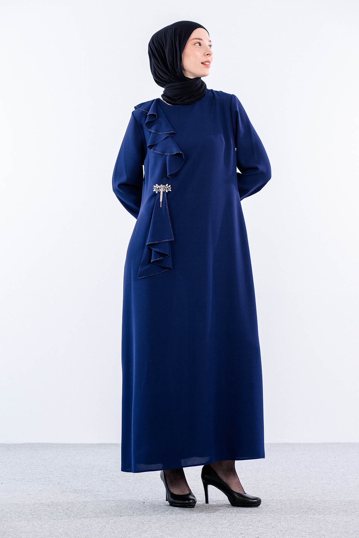 2559 Elbise 42-50 - Sax - 4