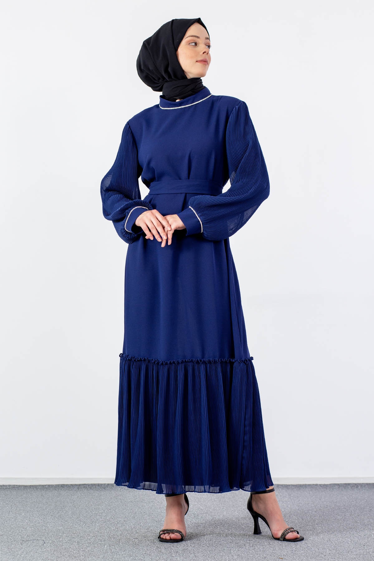 2565 şik Elbise 42-50 - Sax - 2