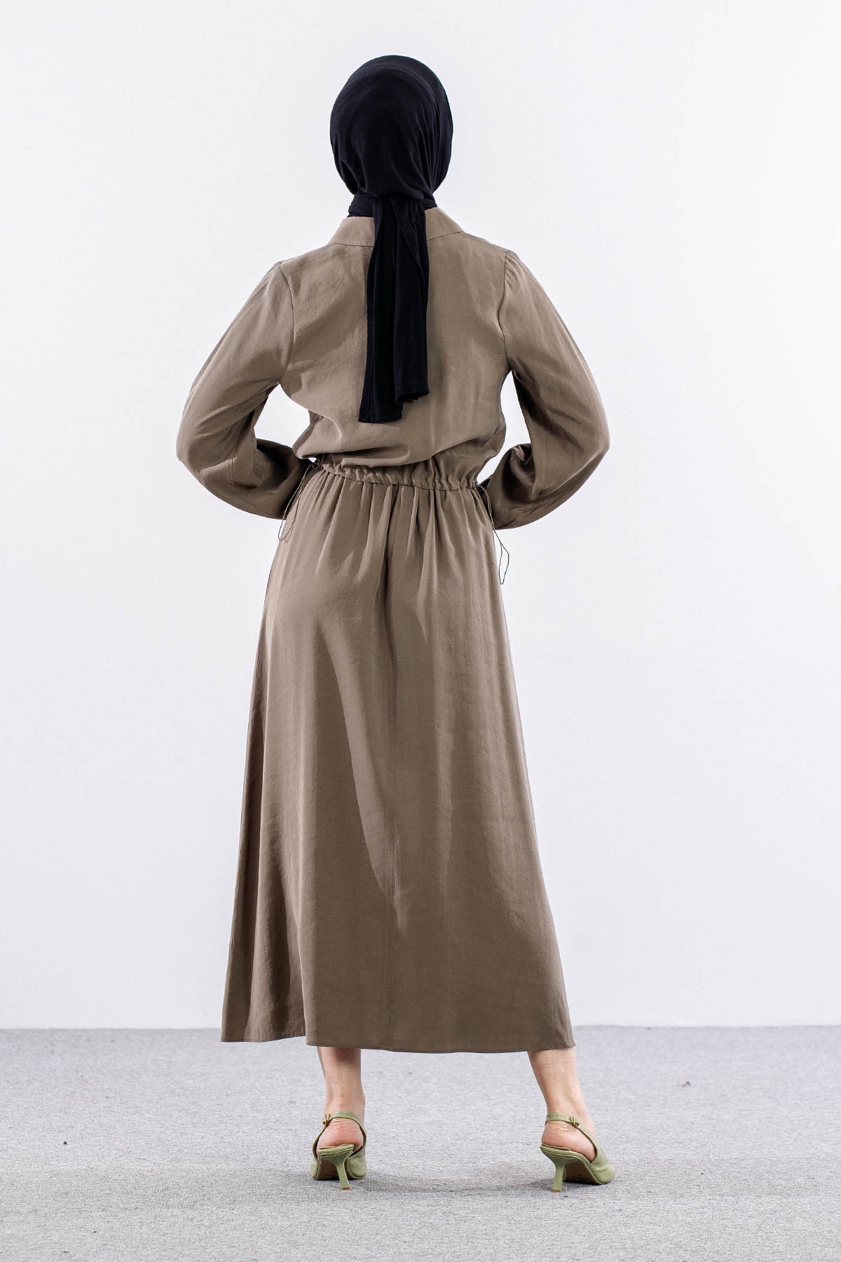 2574 Elbise Takim 38-46 - A_yesil - 6