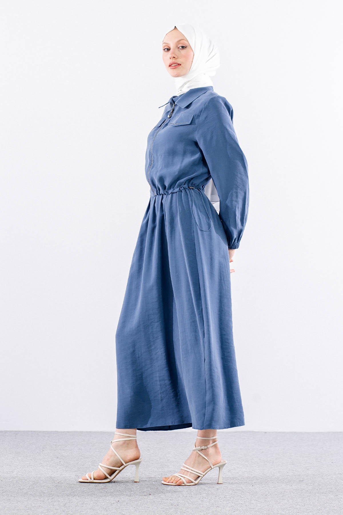 2574 Elbise Takim 38-46 - Indigo - 4