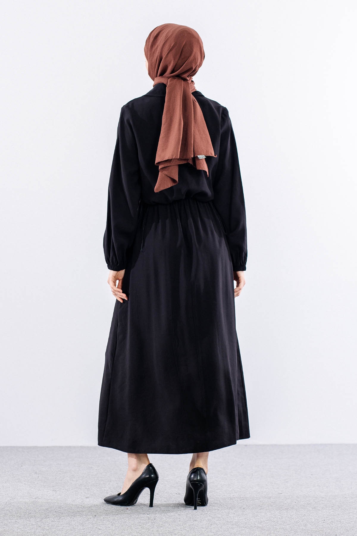 2574 Elbise Takim 38-46 - Siyah - 5