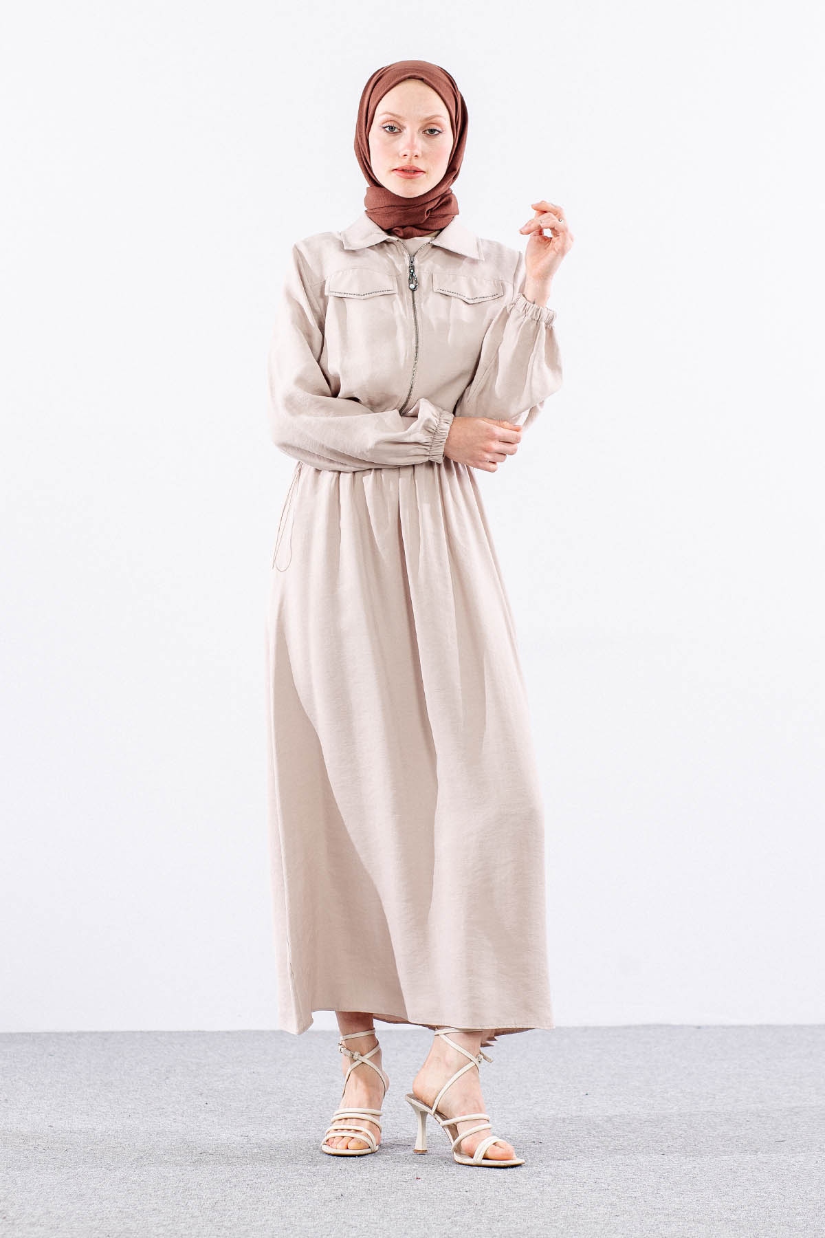 2574 Elbise Takim 38-46 - Tas - 2