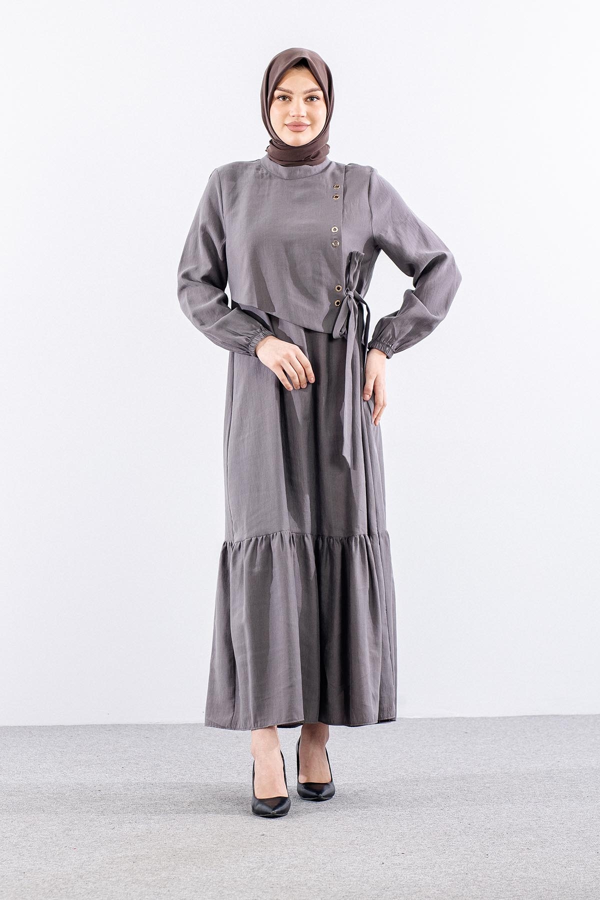 2576 Elbi̇se 38-46 Kuşgözü - Gri - 2