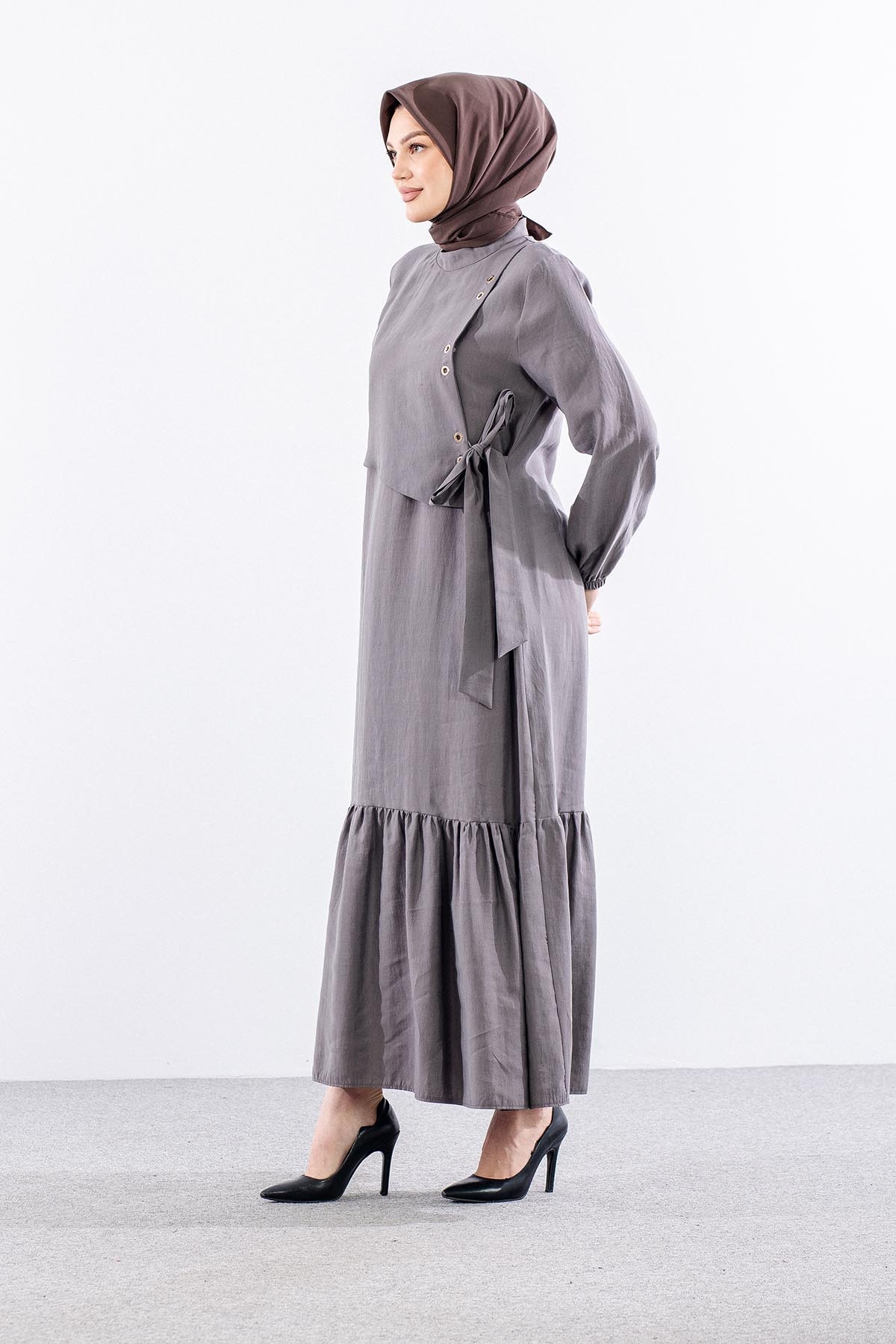 2576 Elbi̇se 38-46 Kuşgözü - Gri - 3