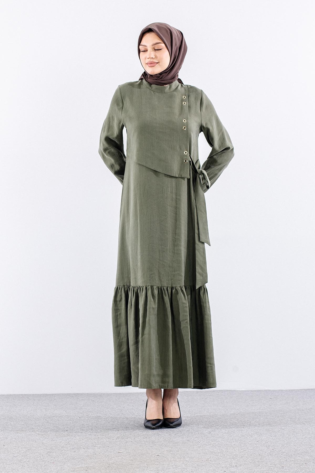 2576 Elbi̇se 38-46 Kuşgözü - Haki - 2