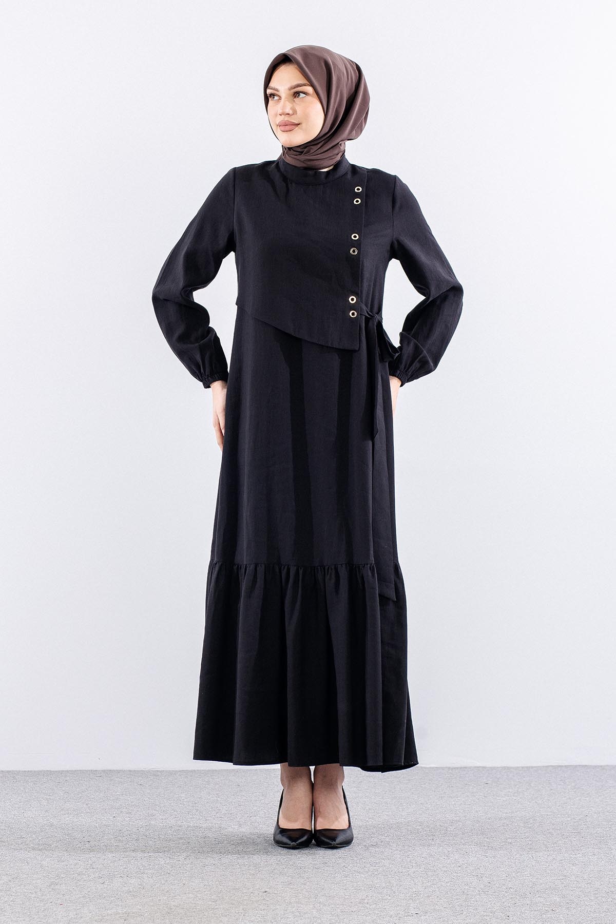 2576 Elbi̇se 38-46 Kuşgözü - Siyah - 1