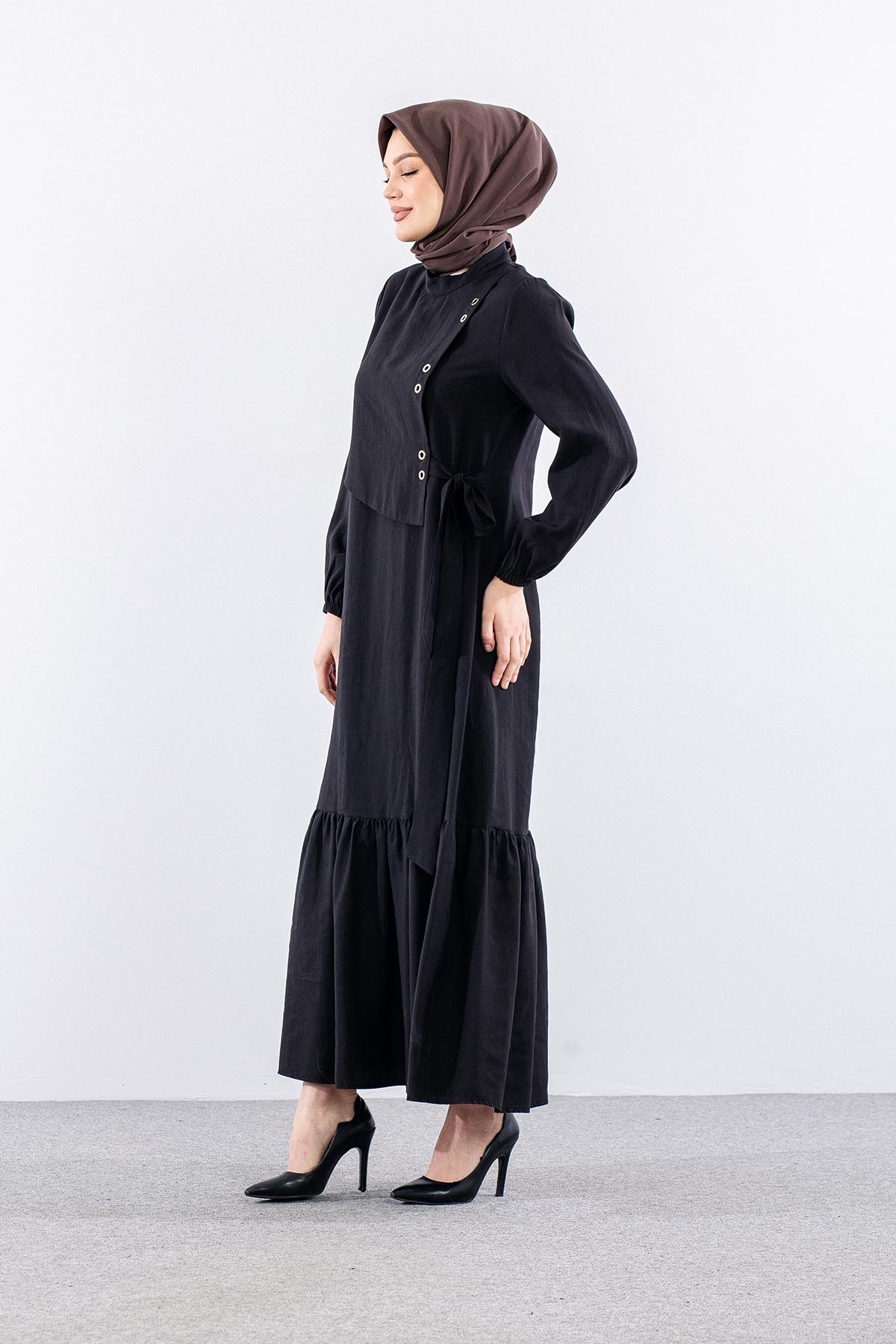 2576 Elbi̇se 38-46 Kuşgözü - Siyah - 3