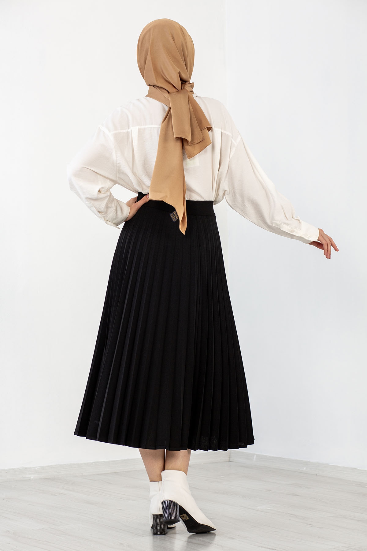 25807 Krep Etek S-m-l-xl - Siyah - 2