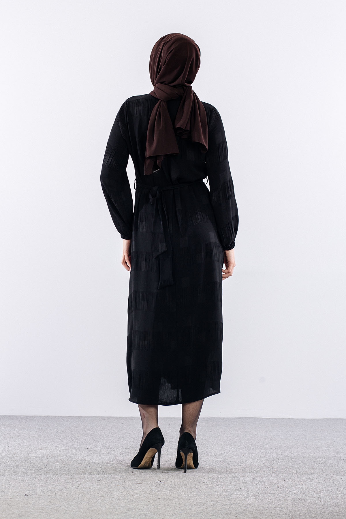 2591 Elbi̇se 40-48 Kare Sfn - Siyah - 5