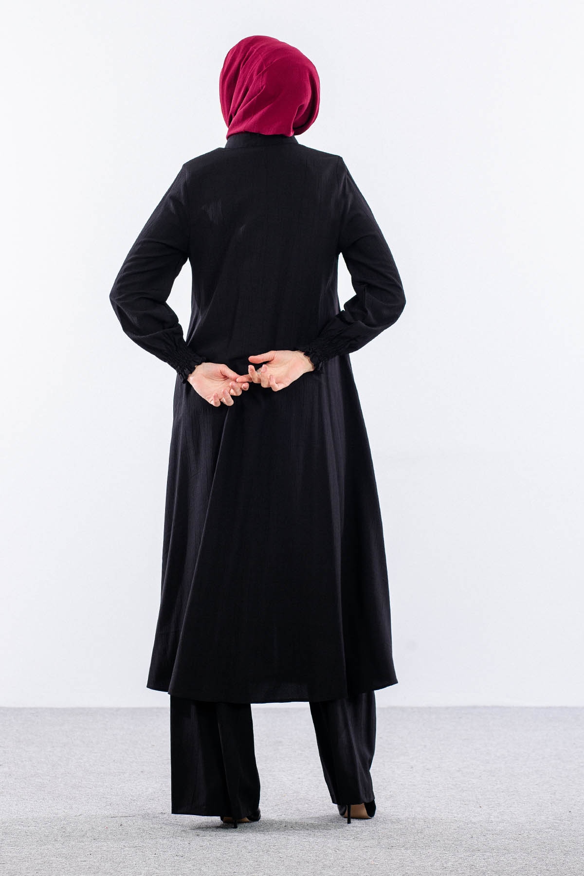 2601 Takim 38-48 Yaz Umre Koleksiyonu - Siyah - 3