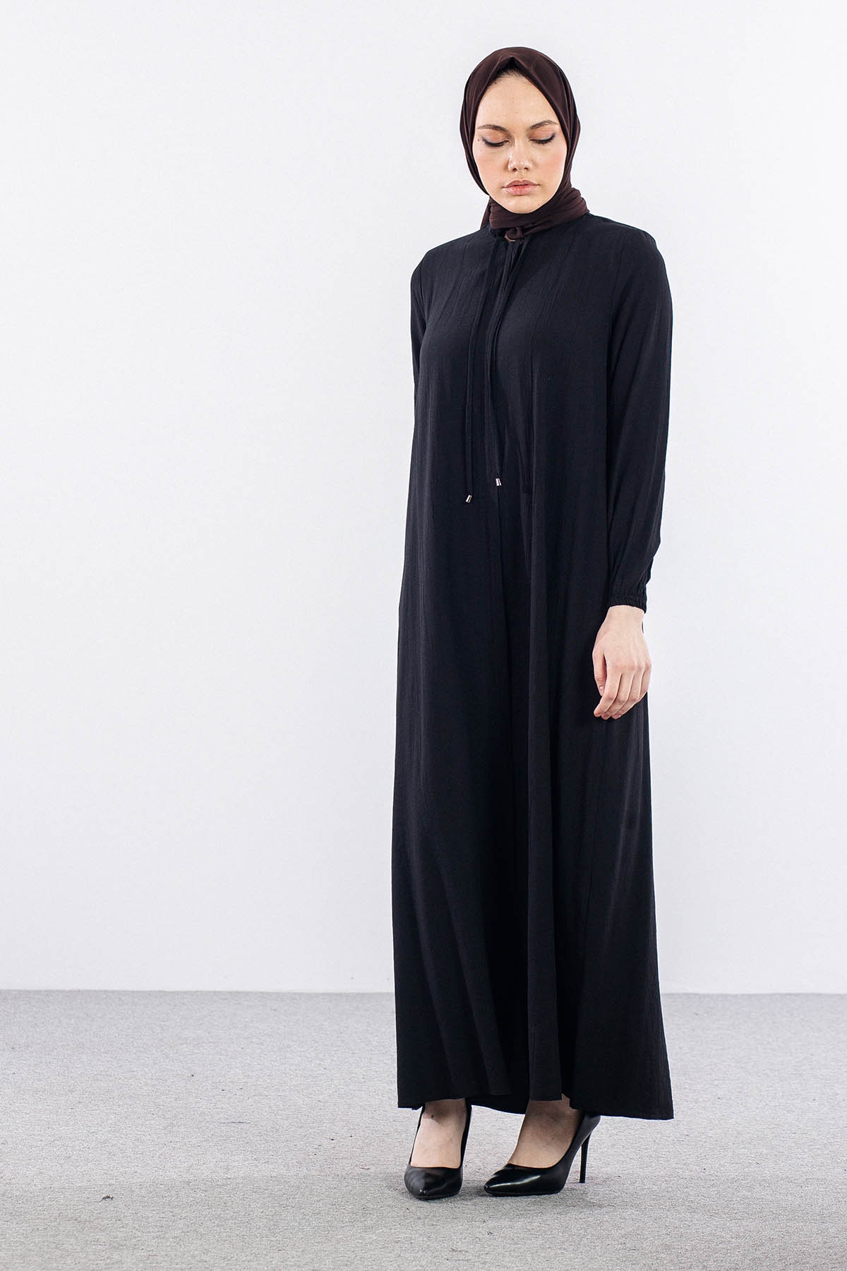 2602 Ferace 38-50 - Siyah - 3