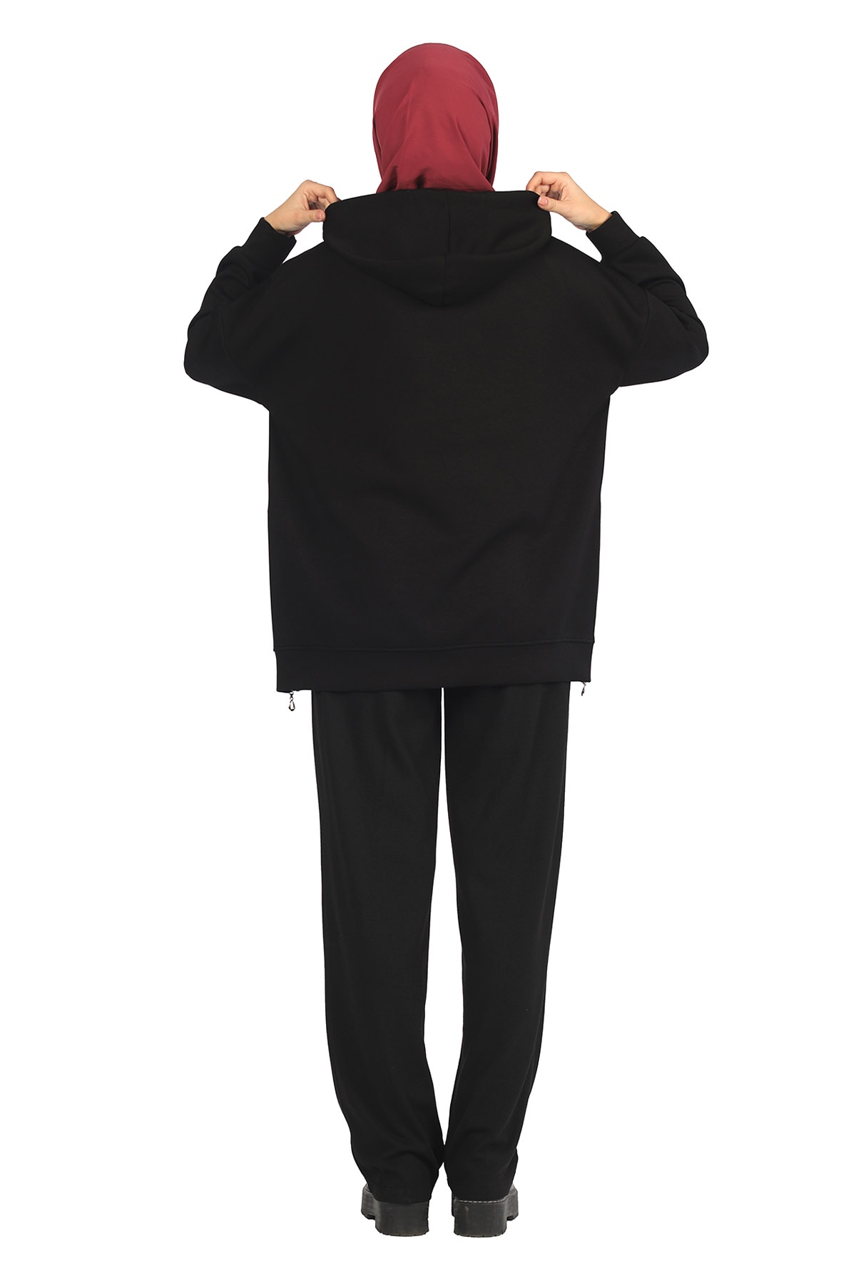 Yandan Fermuarlı Tunik Siyah - 3