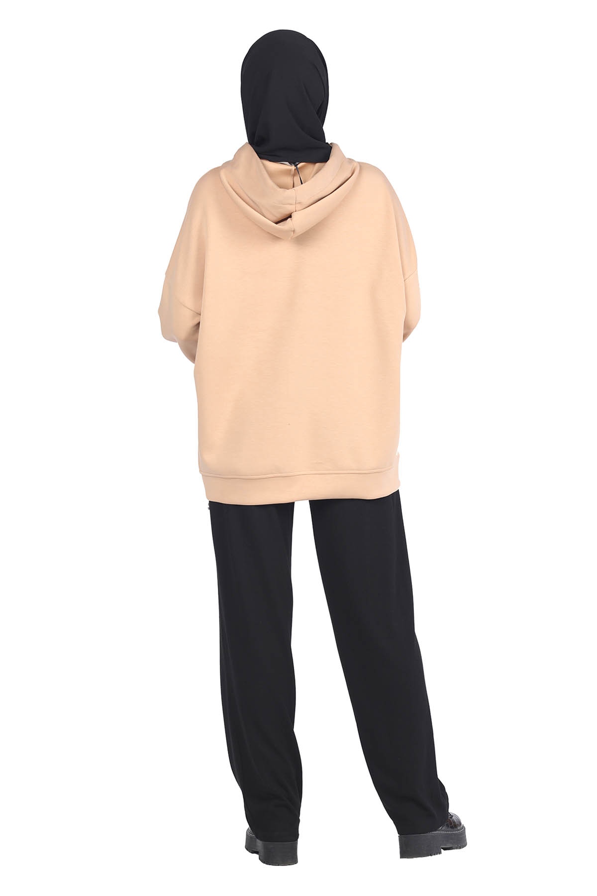 Yandan Fermuarlı Tunik Bej - 4