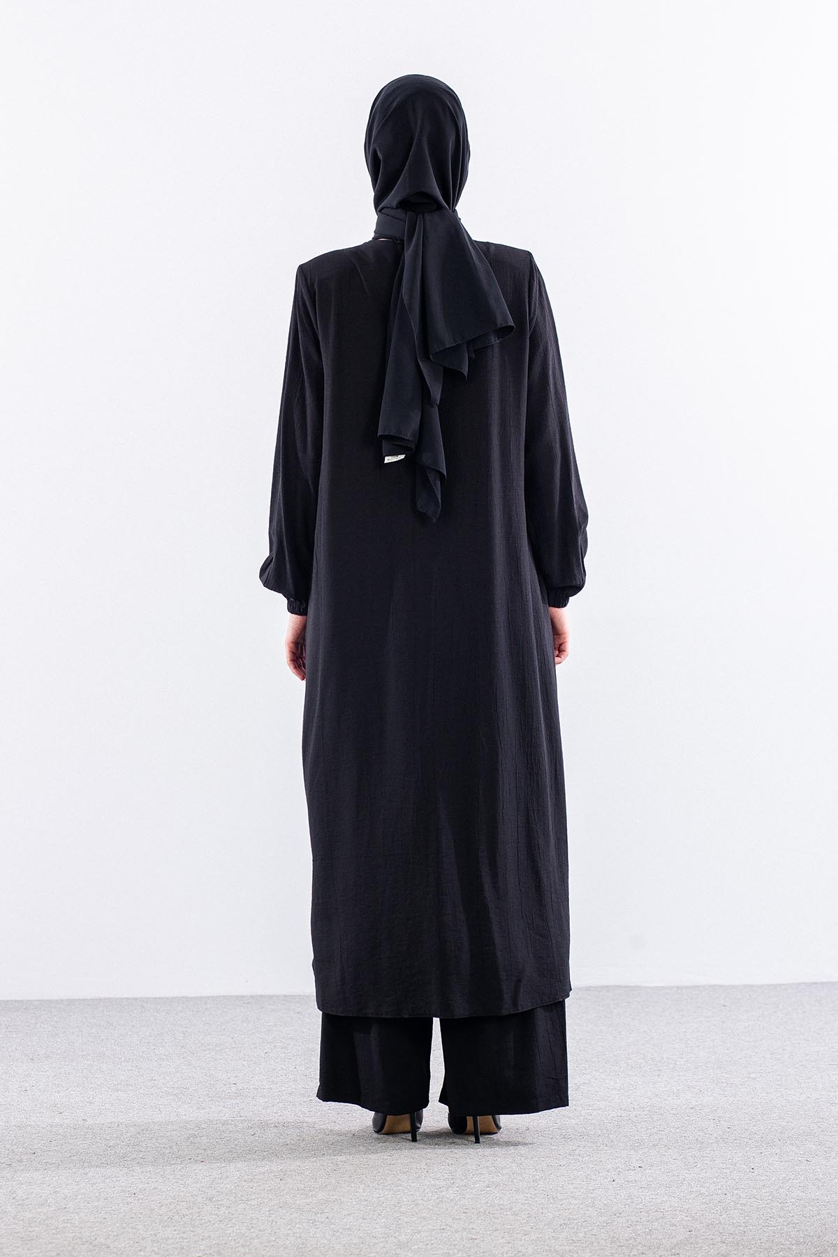 2607 Takim 40-52 Umre Koleksi̇yon Yakasiz - Siyah - 4