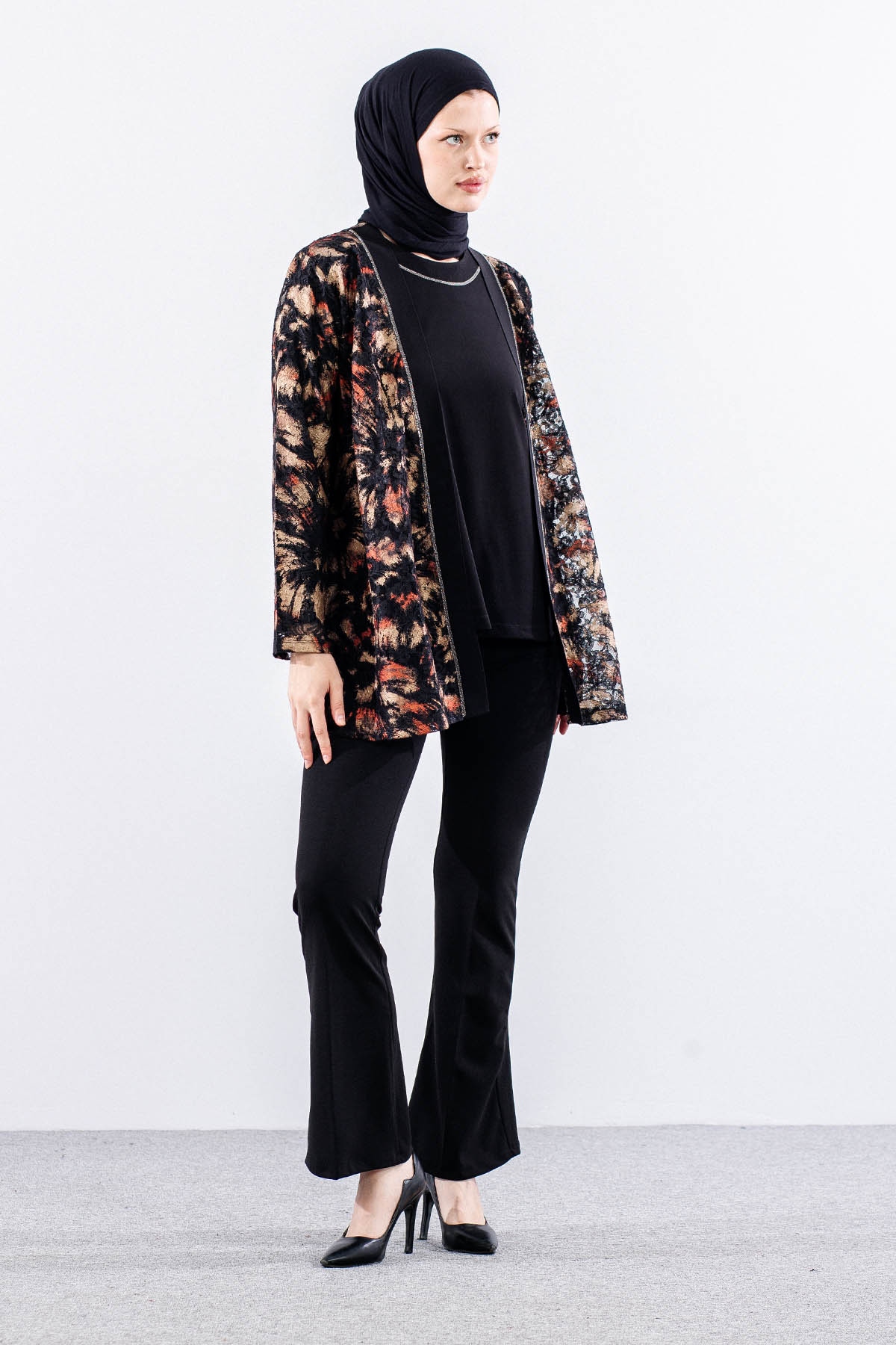 2608 Bayan 2li Bluz L-xl-2xl-3xl - Siyah - 2