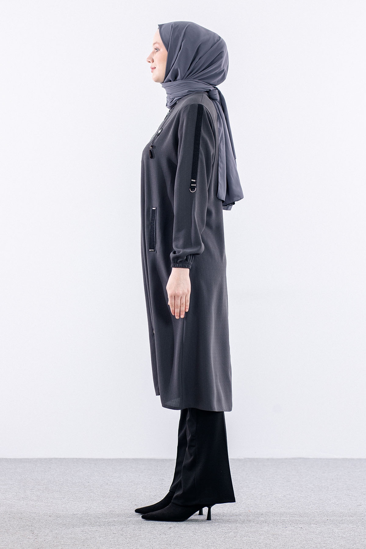 2620 Bayan Kaban 44-54 - Gri - 4