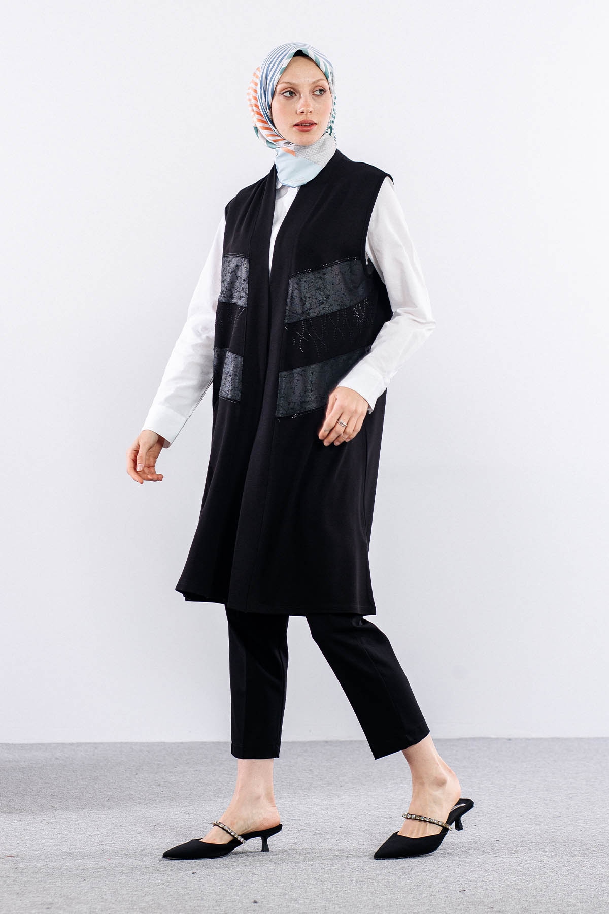 2640 Orta  Boy Ceket M-xxl - Siyah - 2