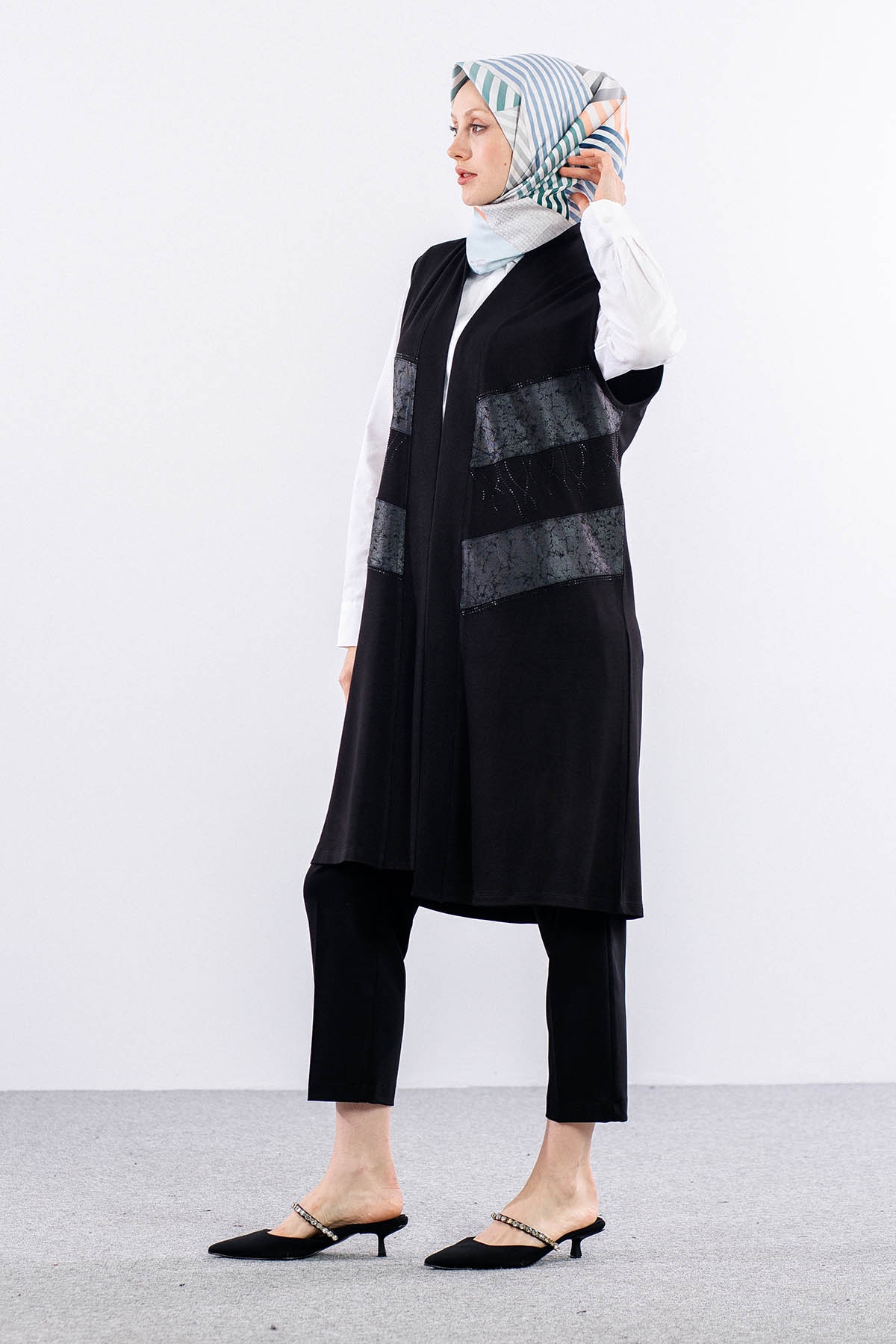 2640 Orta  Boy Ceket M-xxl - Siyah - 3