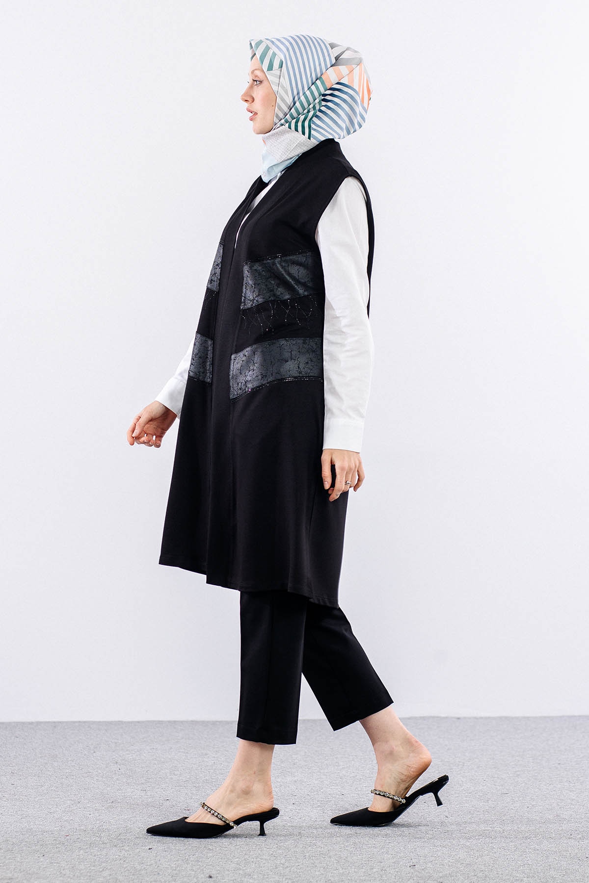 2640 Orta  Boy Ceket M-xxl - Siyah - 4