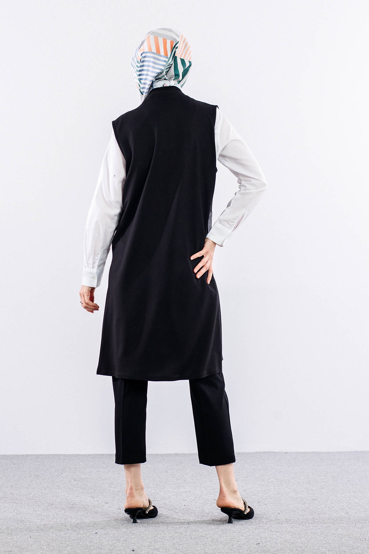 2640 Orta  Boy Ceket M-xxl - Siyah - 5