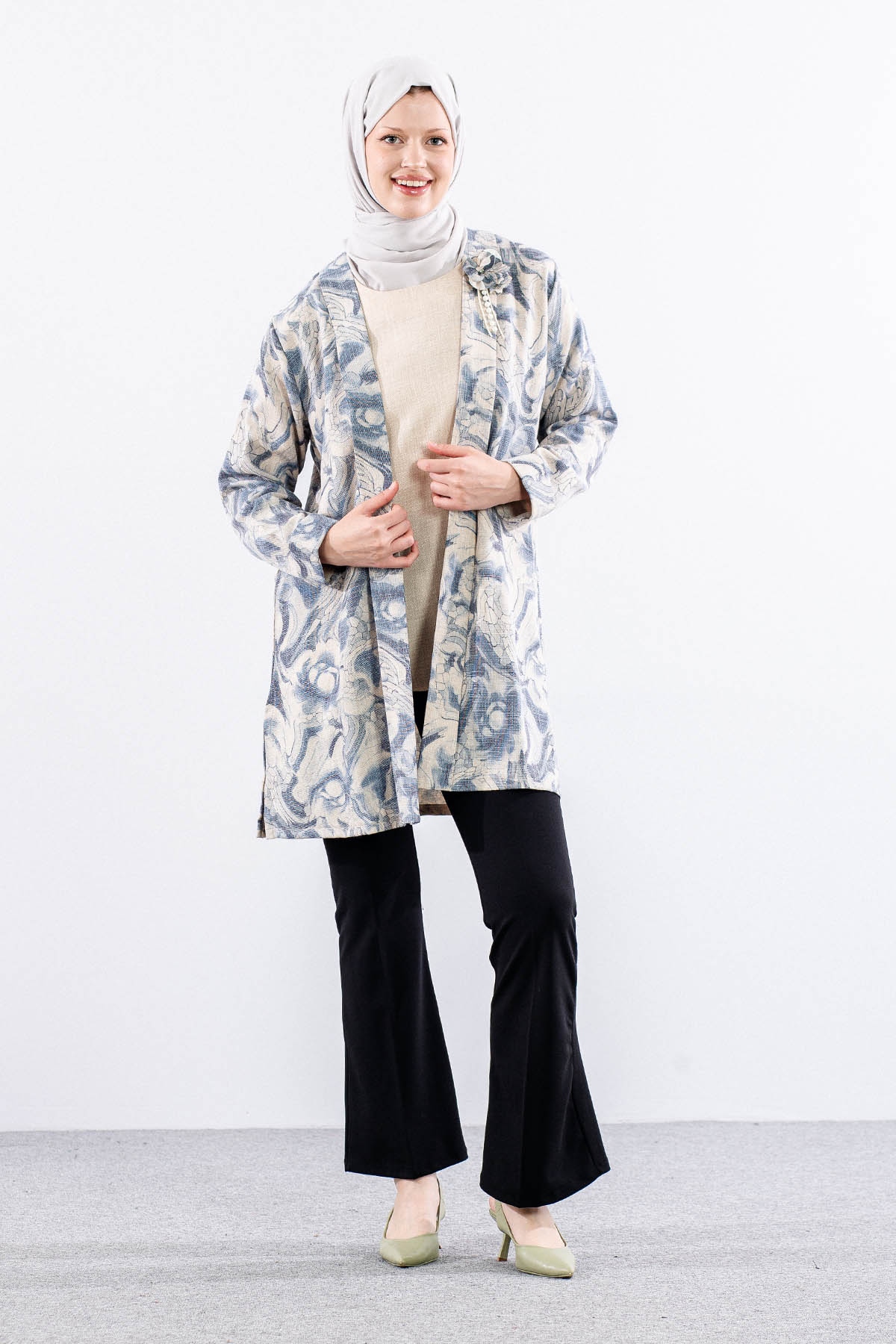 2663 Bayan 2li Bluz L-xl-2xl-3xl - Lacivert - 2