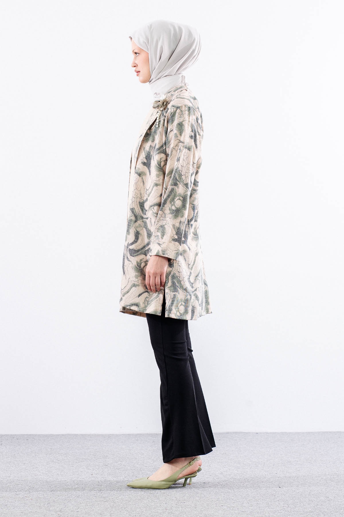 2663 Bayan 2li Bluz L-xl-2xl-3xl - Yesil - 3