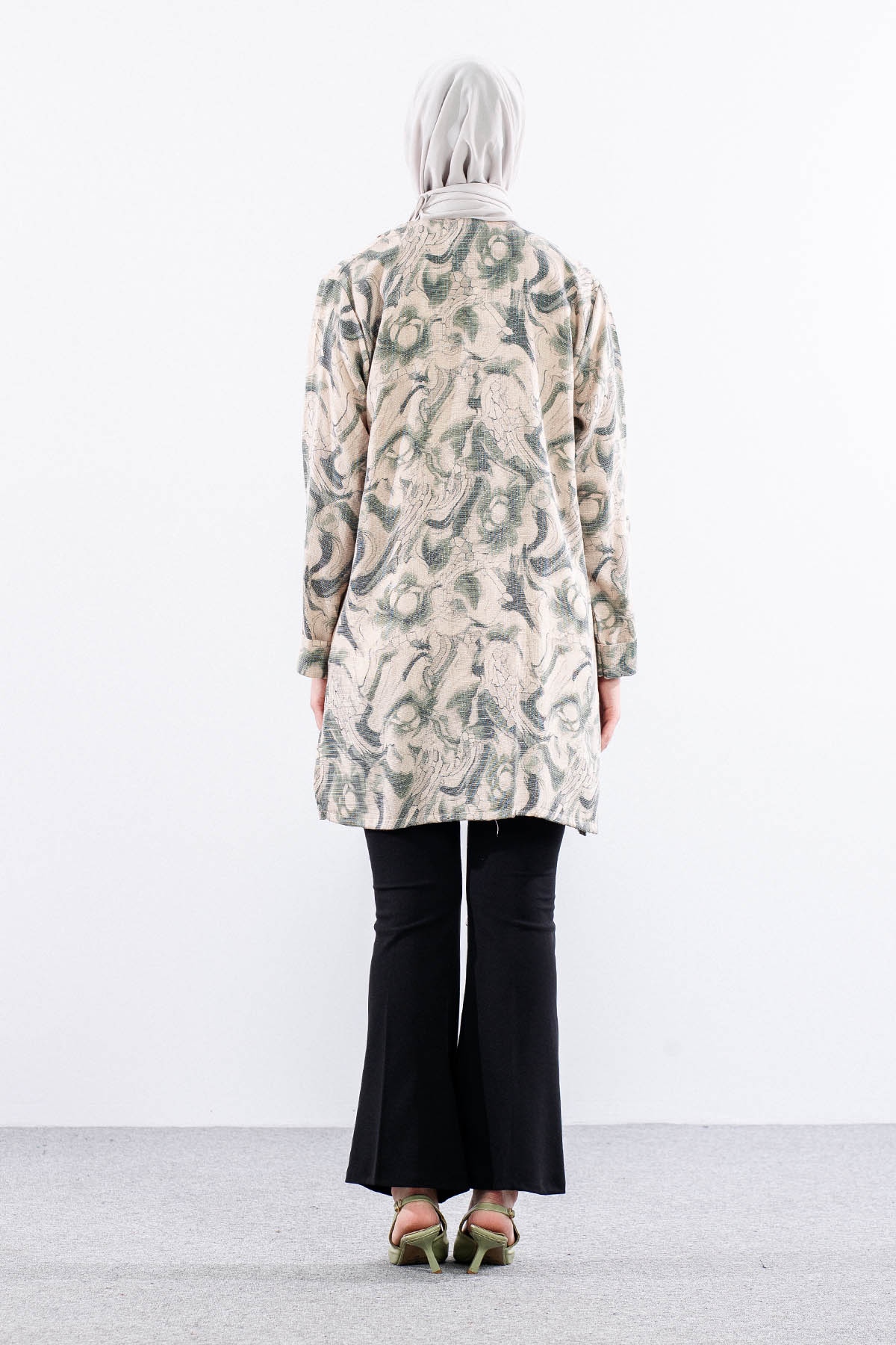 2663 Bayan 2li Bluz L-xl-2xl-3xl - Yesil - 4