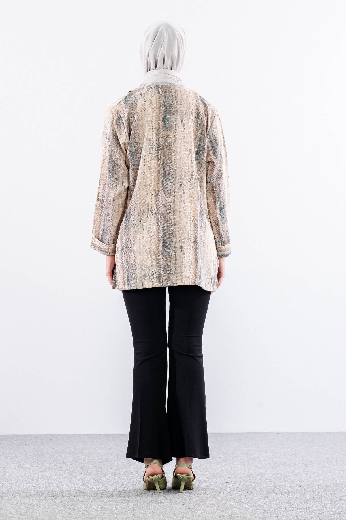 2665 Bayan 2li Bluz L-xl-2xl-3xl - Kahve - 4