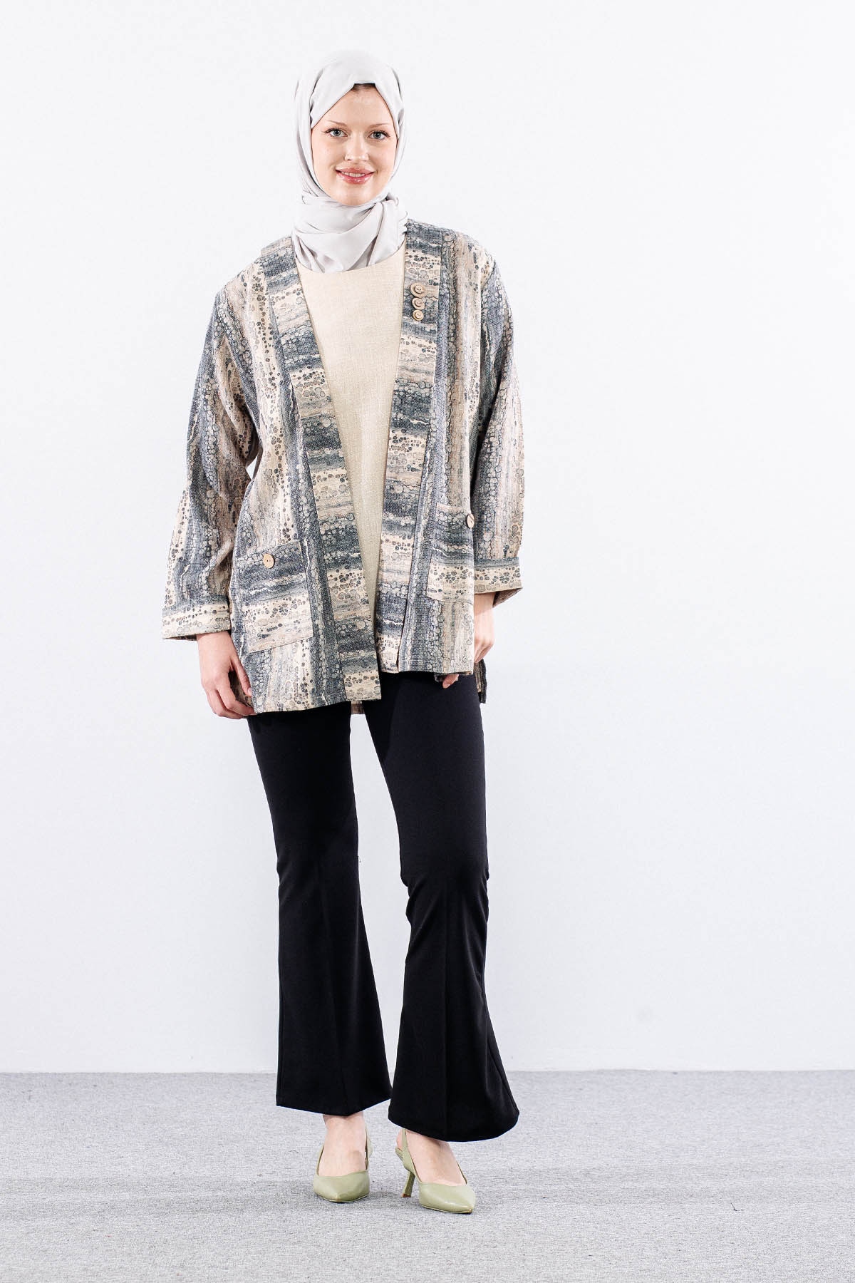 2665 Bayan 2li Bluz L-xl-2xl-3xl - Siyah - 1